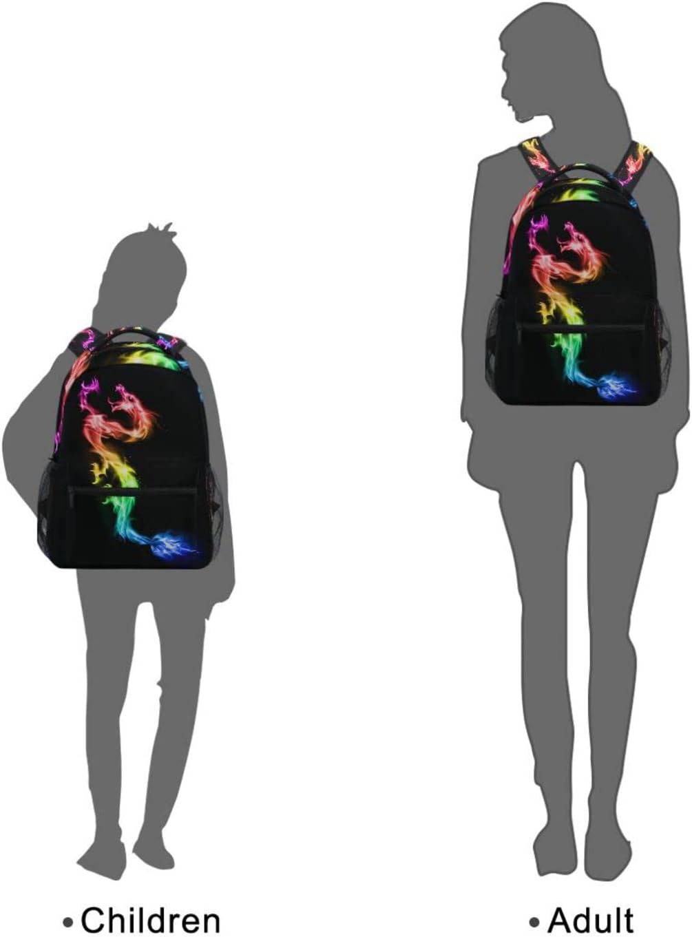 School Backpack Stylish Bookbag for Boys Girls Elementary School Casual Travel Bag Computer Laptop Daypack - Cute Red Panda With Bubble Tea Cartoon image number 6