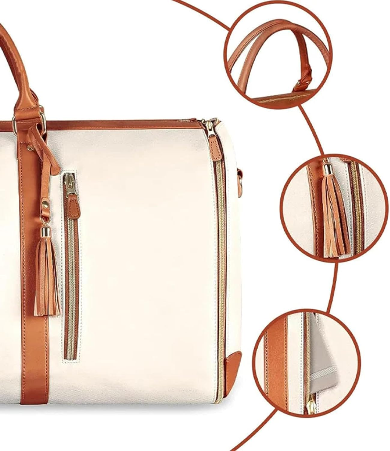 Garment Bag for Travel, Convertible Carry on Garment Bag Garment Bags for Travel,Multifunctional Luggage Garment Bag, Hanging Suitcase Suit Bag - Black image number 5