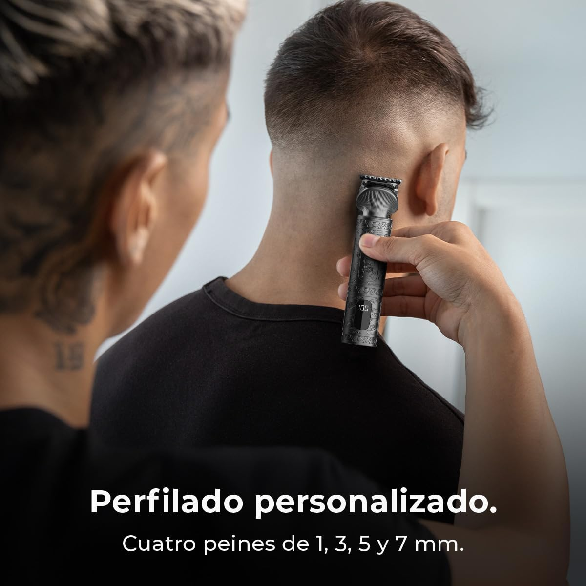 Cecotec Precisioncare Samurai Profiling 6 in 1 Multifunction Professional Shaper for Nose and Body, Autonomy 150 Min, Combs 3-15 Mm, Precise Profiling, Storage Base, Display image number 2