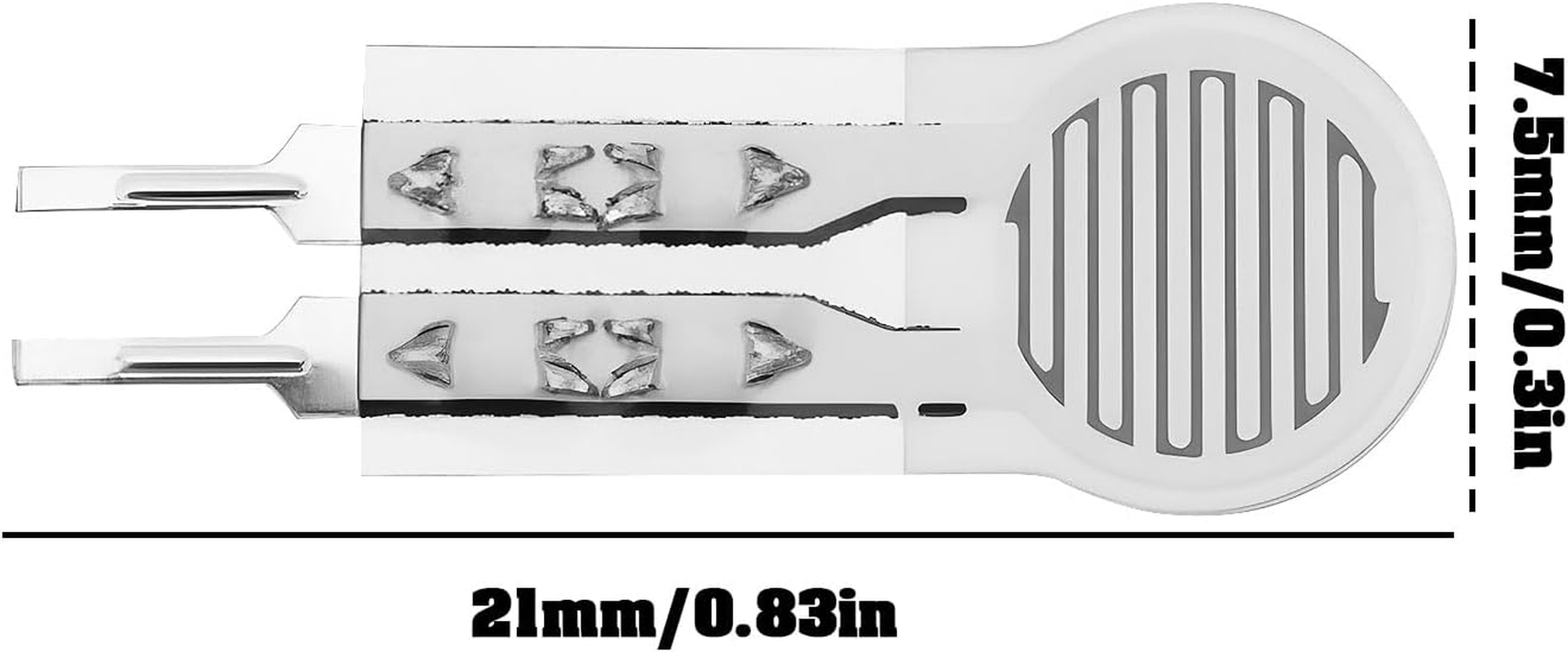 SING F LTD 2 Pcs Thin Film Pressure Sensor RP-C7.6-L16 10G-5Kg for Wearable Devices Electronic Scales Touch Switches image number 2