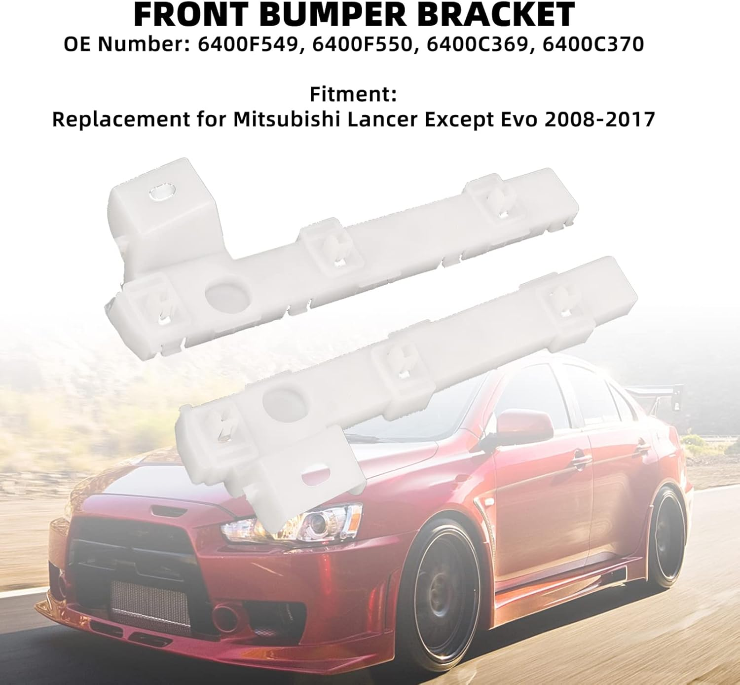 Front Bumper Bracket Strong Anti-Aging 6400F549 for Lancer except Evo image number 6