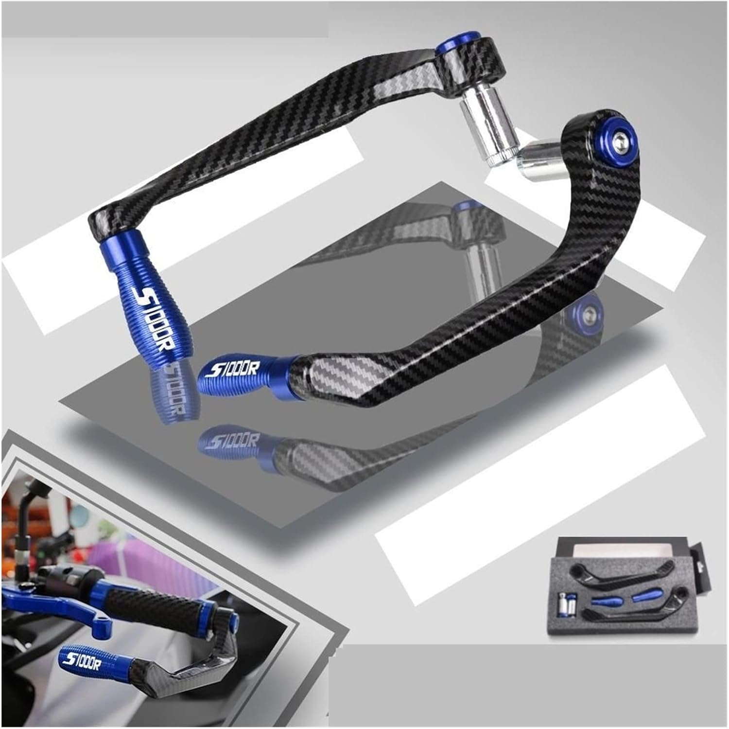 WYJDZSW Lever Guard Compatible with BMW S1000R S1000RR S1000XR 2015-2018 2019 2020 2021 2022 2023 Motorcycle Brake Clutch Levers Handlebar Protector (Color : Black S1000R, Size : as Shown) image number 3