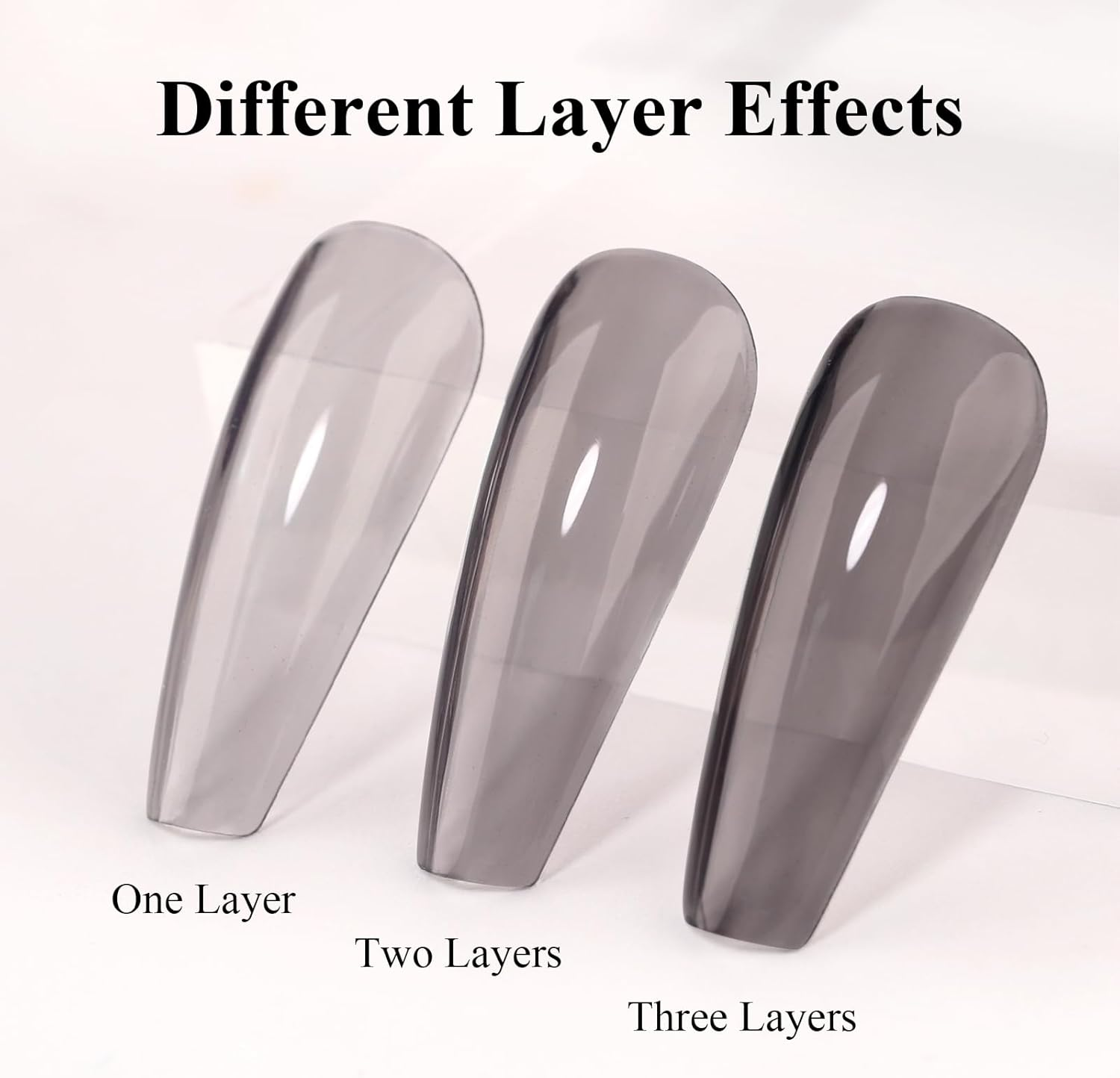 Imtiti Jelly Black Gel Nail Polish, Nude Black Gel Polish Translucent Colour UV/LED Soak off Nali Polish for Winter and Spring 1 Piece 15 Ml image number 5