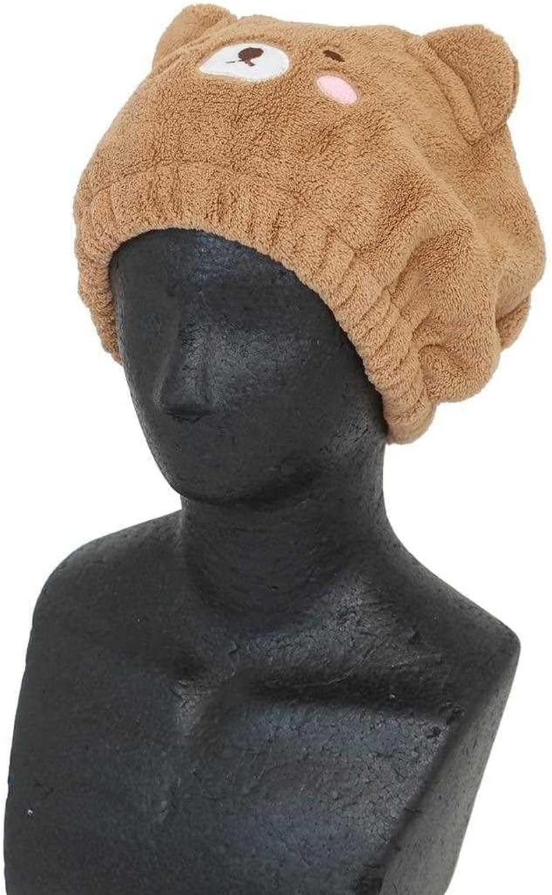 Hayashi ZO437926 Towel Cap, Approx. 7.9 X 9.1 Inches (20 X 23 Cm), Kabutte Animal Bear