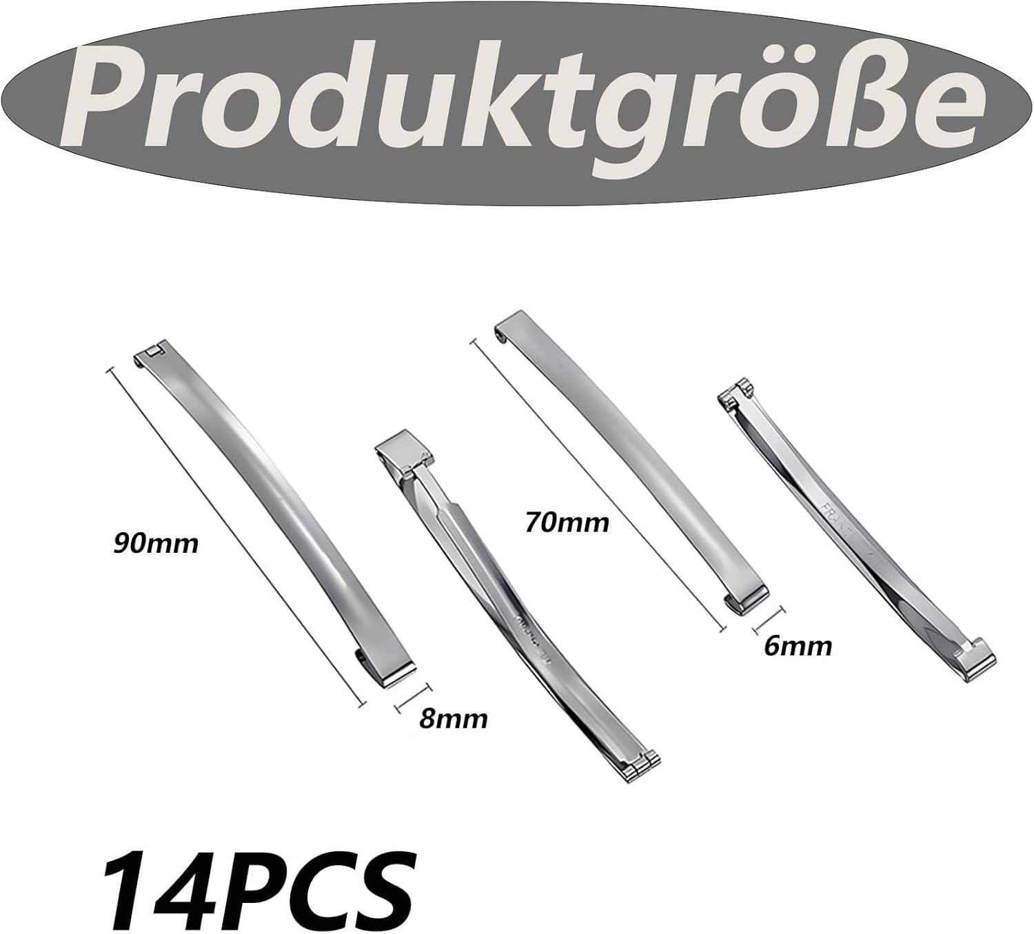 14 Pieces Metal French Barrette Clip for All Hair Types, Especially for Fine Hair, Stable Hold Stylish Accessory image number 6