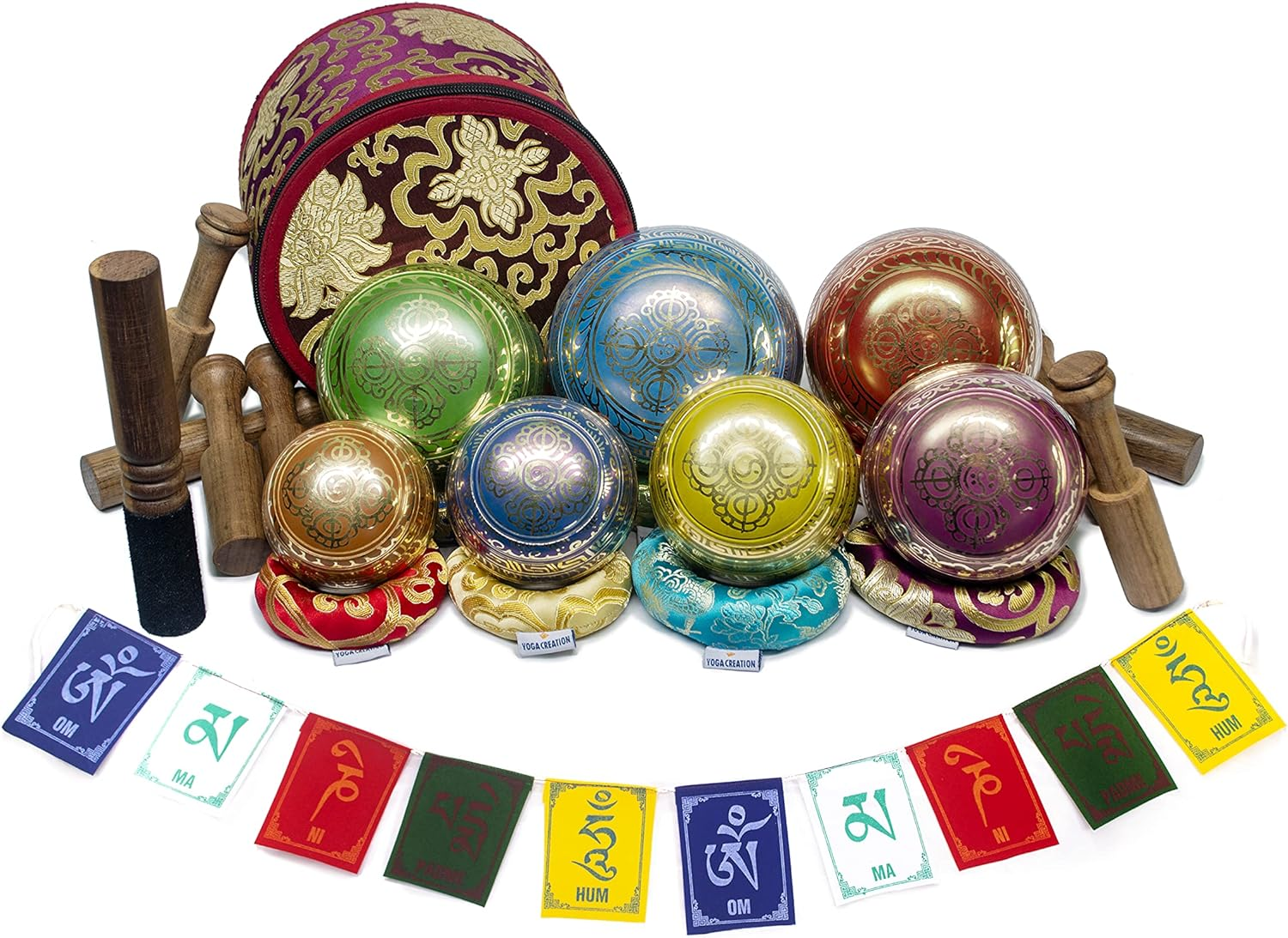 ESK Chakra Healing Tibetan Singing Bowl Set of 7 for Meditation- Himalayan Singing Bowls, ESK 11 image number 3