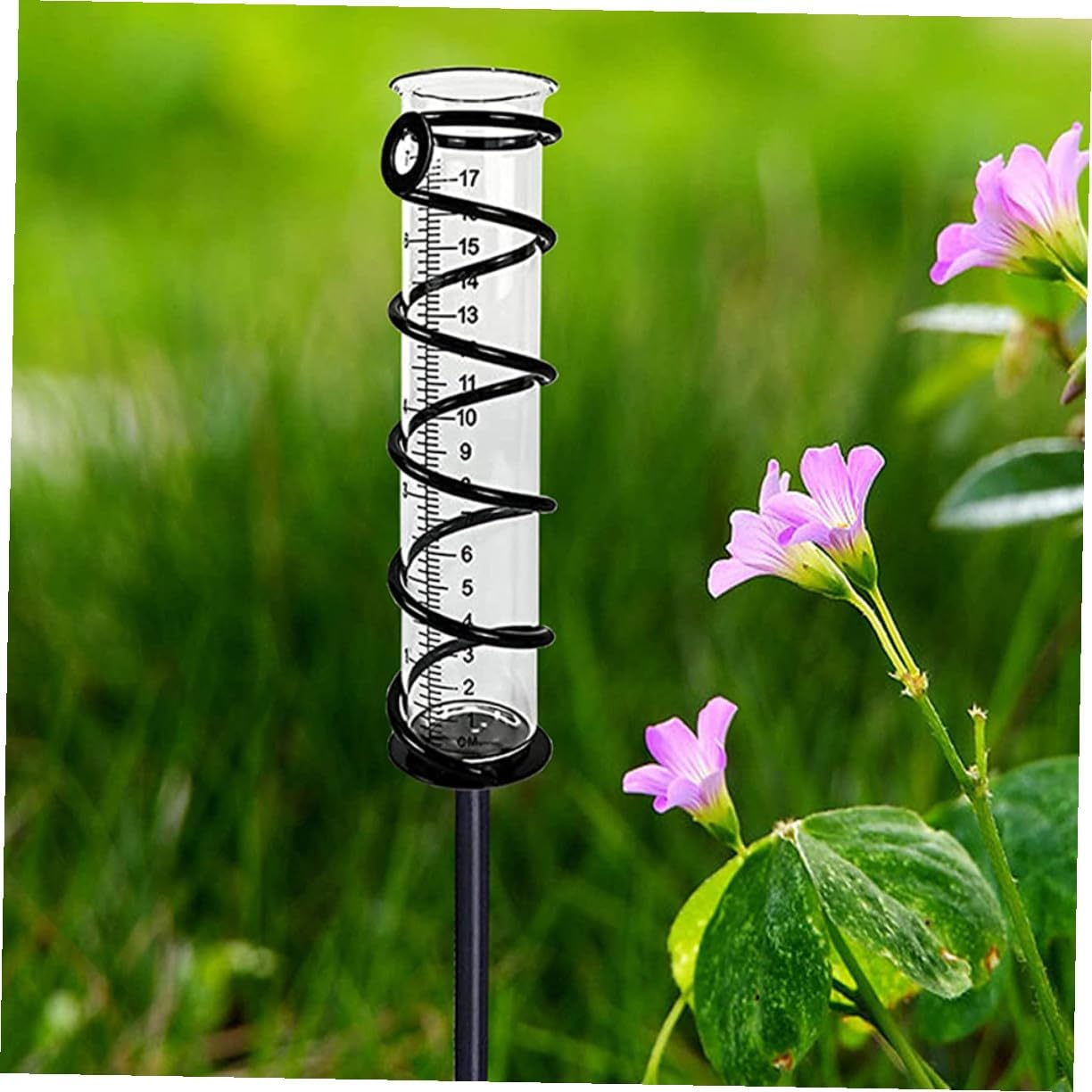 SUPVOX 4Pcs Glass Rain Gauge Tubes Scale, Professional Outdoor Rainfall Measuring Cylinders 6-Inch 7-Inch, Test Tube Rain Gauge for Garden and Home Use