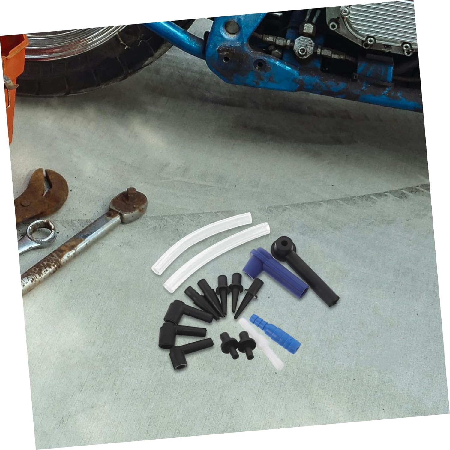 NOLITOY 16Pcs Brake Bleeding Kit Car Adapter Brake Fluid Replacement Tool for Motorcycle Set image number 5