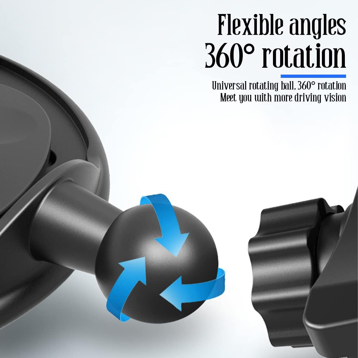 Car Phone Holder for CD Slot, Cell Phone Mount for CD Player, Magnetic or One Button Release, Silicone Pad Protection and 360&deg; Rotation, Compatible with All Iphone, Android, Smartphones - Magnetic/Black image number 2