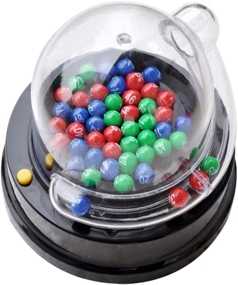 Bingo Game Set with Bingo Cage Bingo Balls Electric Machine Party Game for Adults Families Kids image number 3
