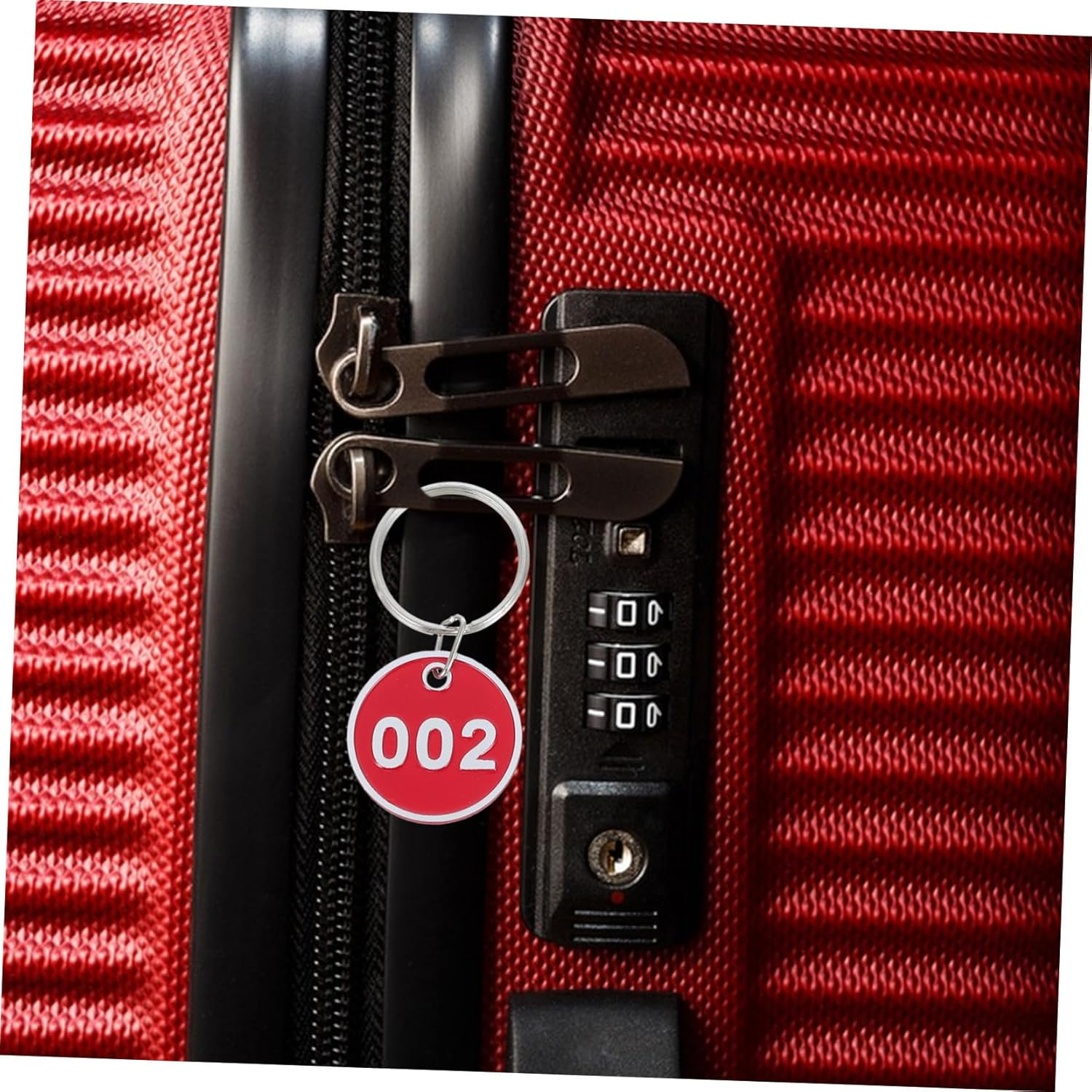 OFFSCH 100Pcs Aluminum Alloy Numbered Key Tags with Metal Rings for Travel Luggage Identification Keychain Tags for Hotel Gym Dormitory Locker Keys and Storage Organization image number 6