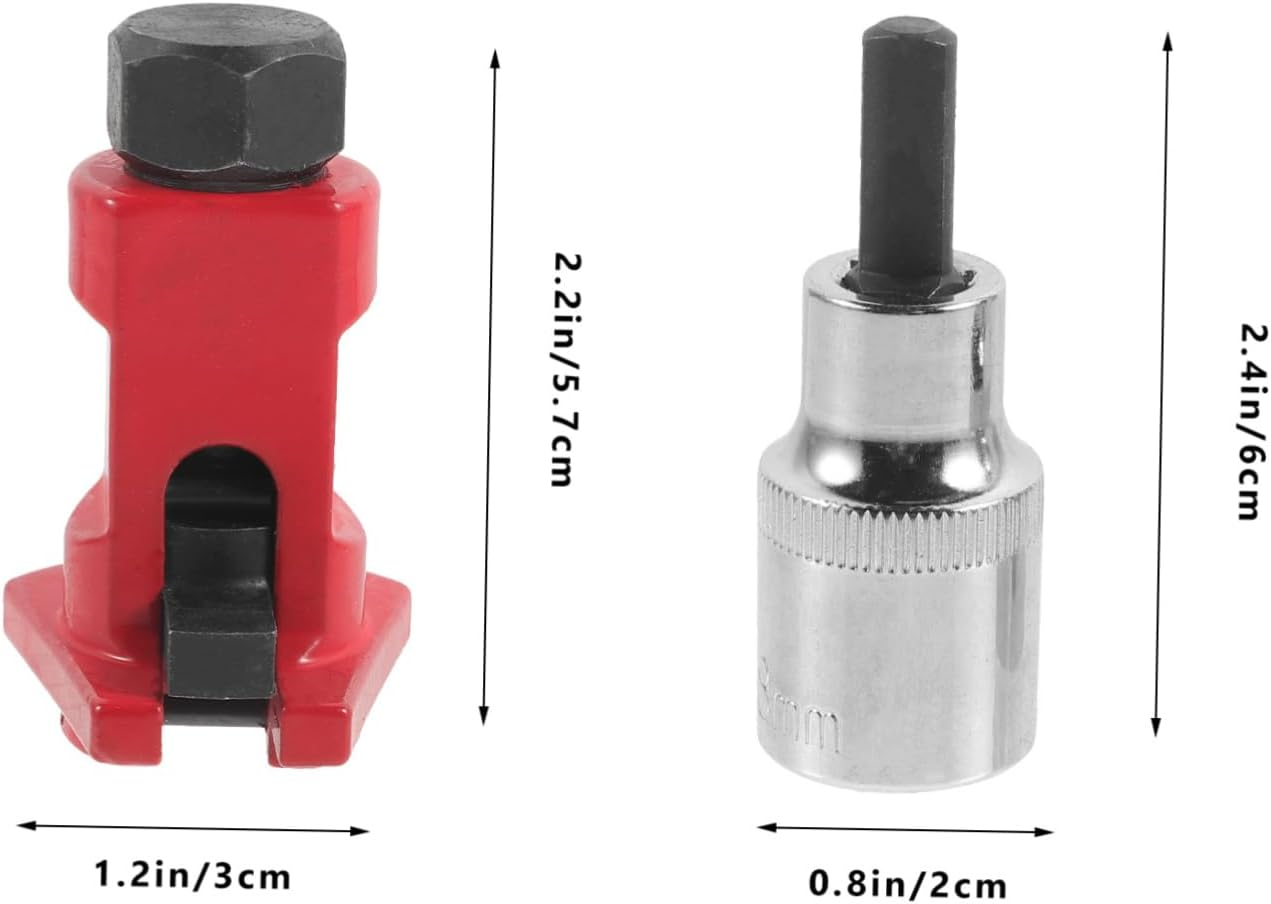 HOMSFOU 3Pcs Suspension Strut Spreader Tool Set with Strut Nut Socket Red Mechanical Automotive Steering and Suspension Separation for Vehicle Repair - Assorted Color image number 2