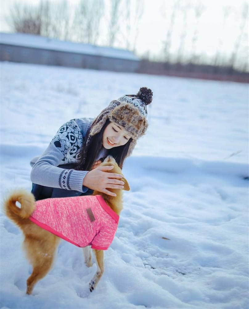 2 Pack Pet Dog Clothes Knitwear Dog Sweater Dog Hoodie Sweatshirts Soft Thickening Warm Pup for Small Dogs Chihuahua Coat Clothing Puppy Cat Custume (Pink, Small) image number 5