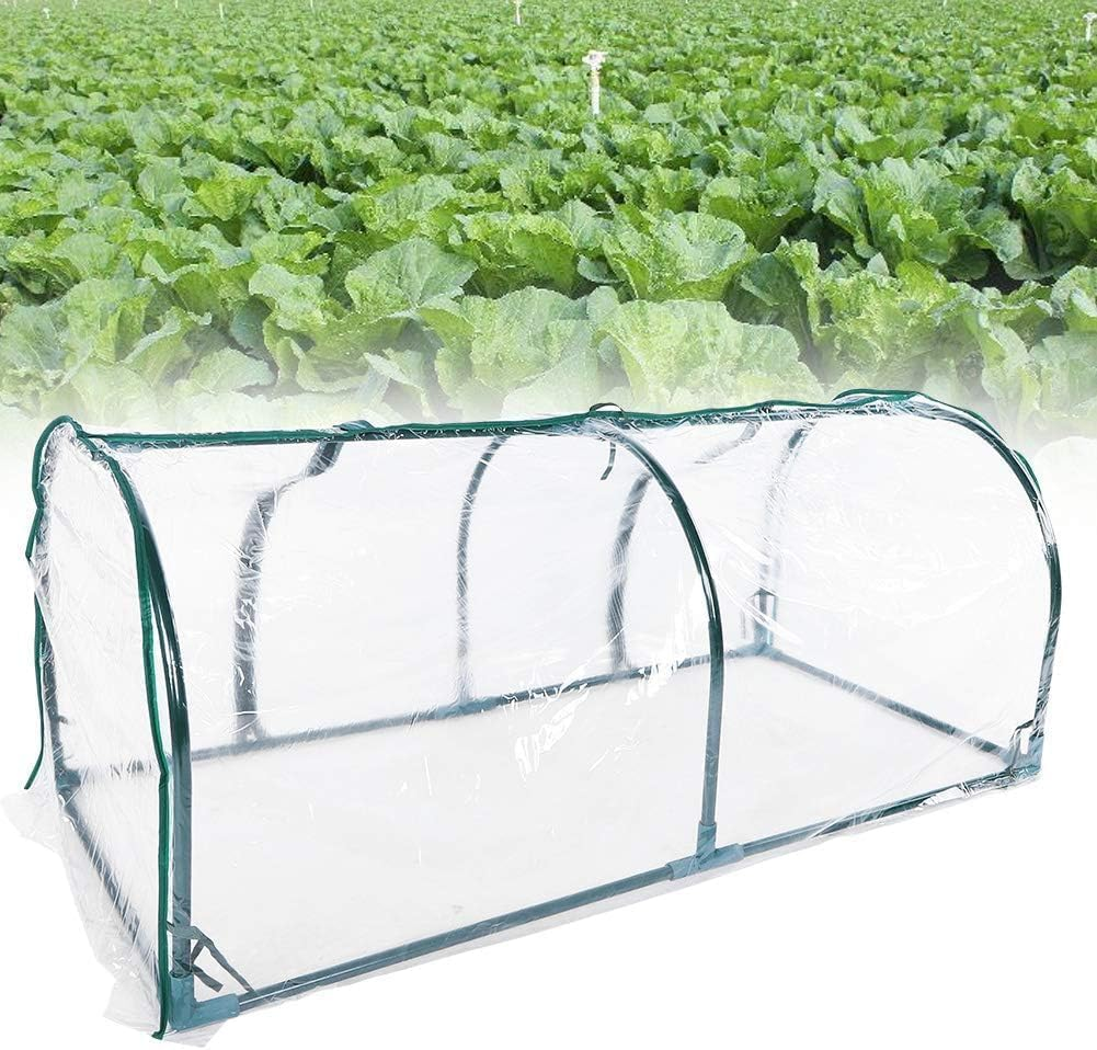 Foil Greenhouse - Tunnel Cover Transparent Plant Enclosures, Compact Portable Greenhouse Cover | Environmentally Friendly Plant House Covers with Effective UV Shielding, Waterproof (51*19*23 In