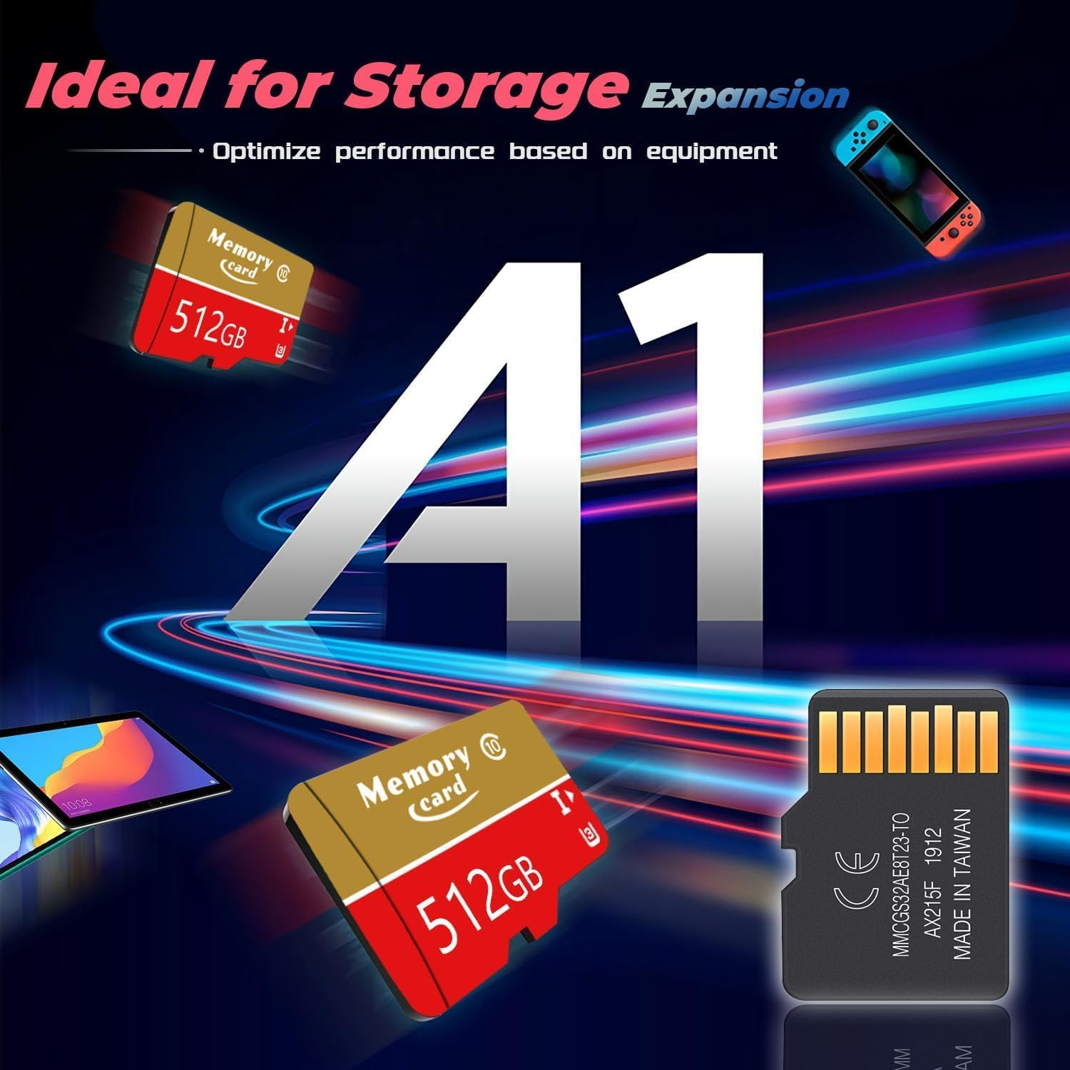 512GB Microsd Card Microsd Memory Card 4K Ultra Full HD Video Expanded Storage for Gaming Devices, Android Tablets and Smart Phones image number 5