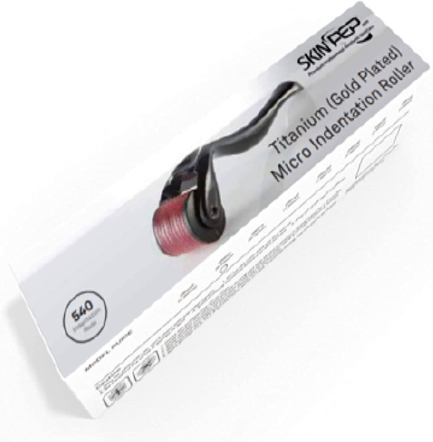 Skinpep Beard Growth Derma Roller 2.50Mm | Stimulate Beard and Hair Growth for Men | 540 Titanium Needles | Microneedle Roller for Fiine Lines, Wrinkles, Marks & Blemeshes 2.50Ml image number 5