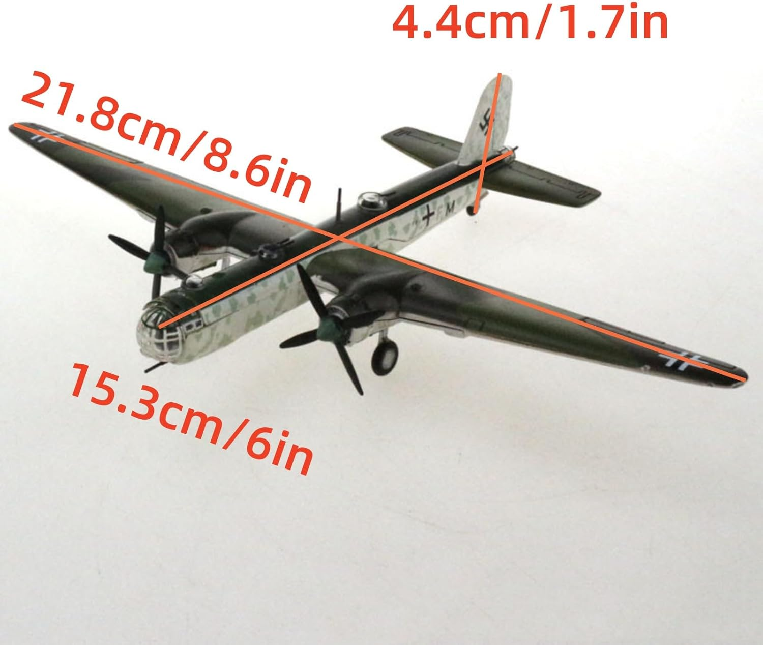 Alloy WWII Germany Heinkel He 177 Attack Plane Model Aircraft Model 1:144 Model Simulation Science Exhibition Model