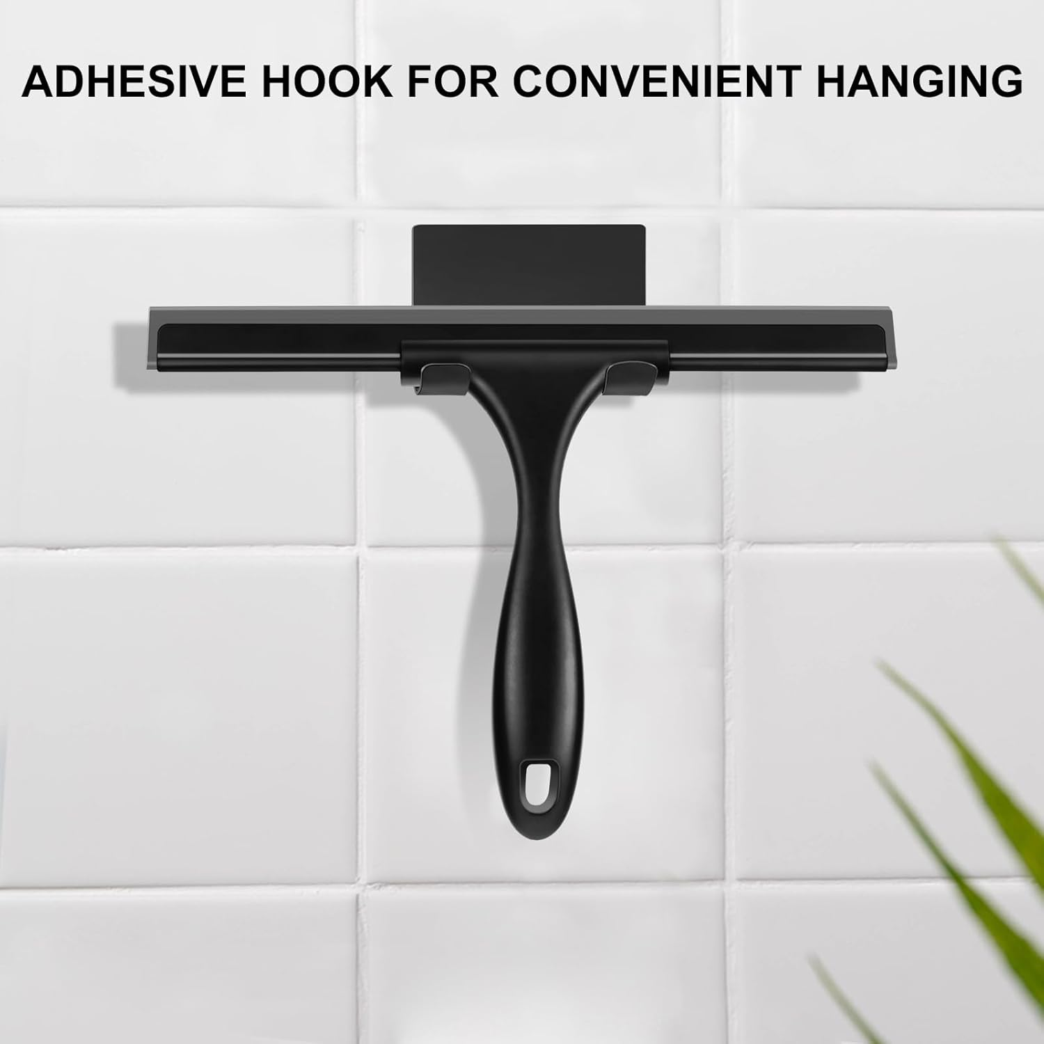 Setsail Squeegee for Shower Glass Door Stainless Steel Shower Squeegee for Glass Doors All-Purpose Window Squeegee for Tile Shower Walls, Sink, Mirror, Bathroom, Car Window Cleaning 10 Inches image number 4