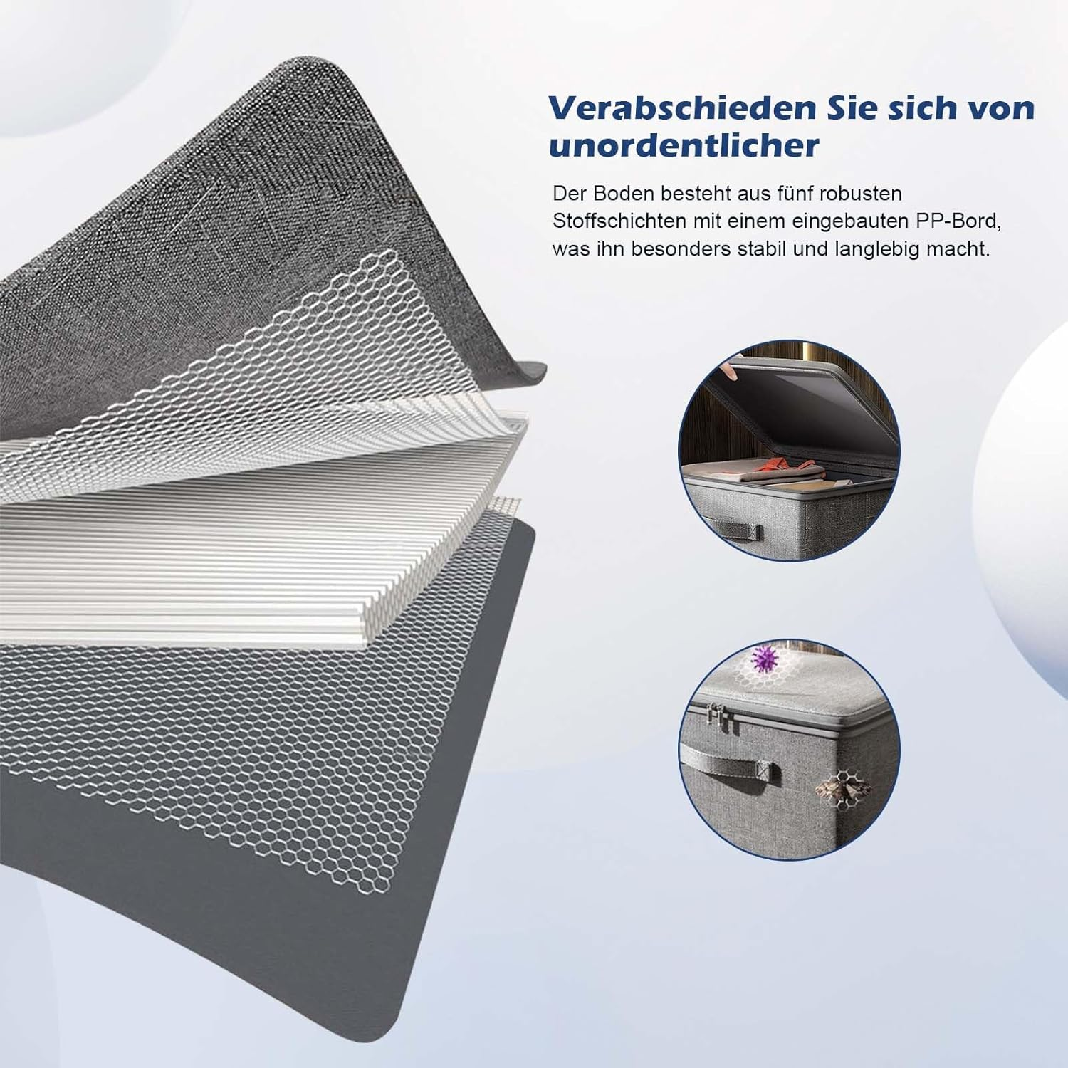 Euky Place Lockable Storage Box of Discreet Utility, Gray Lock Box with Zipper and Handle, for Private Toys, Files Documents, Cards, Cash Accessories Foldable Fabric Clothing(30 * 20 * 14CM) image number 6