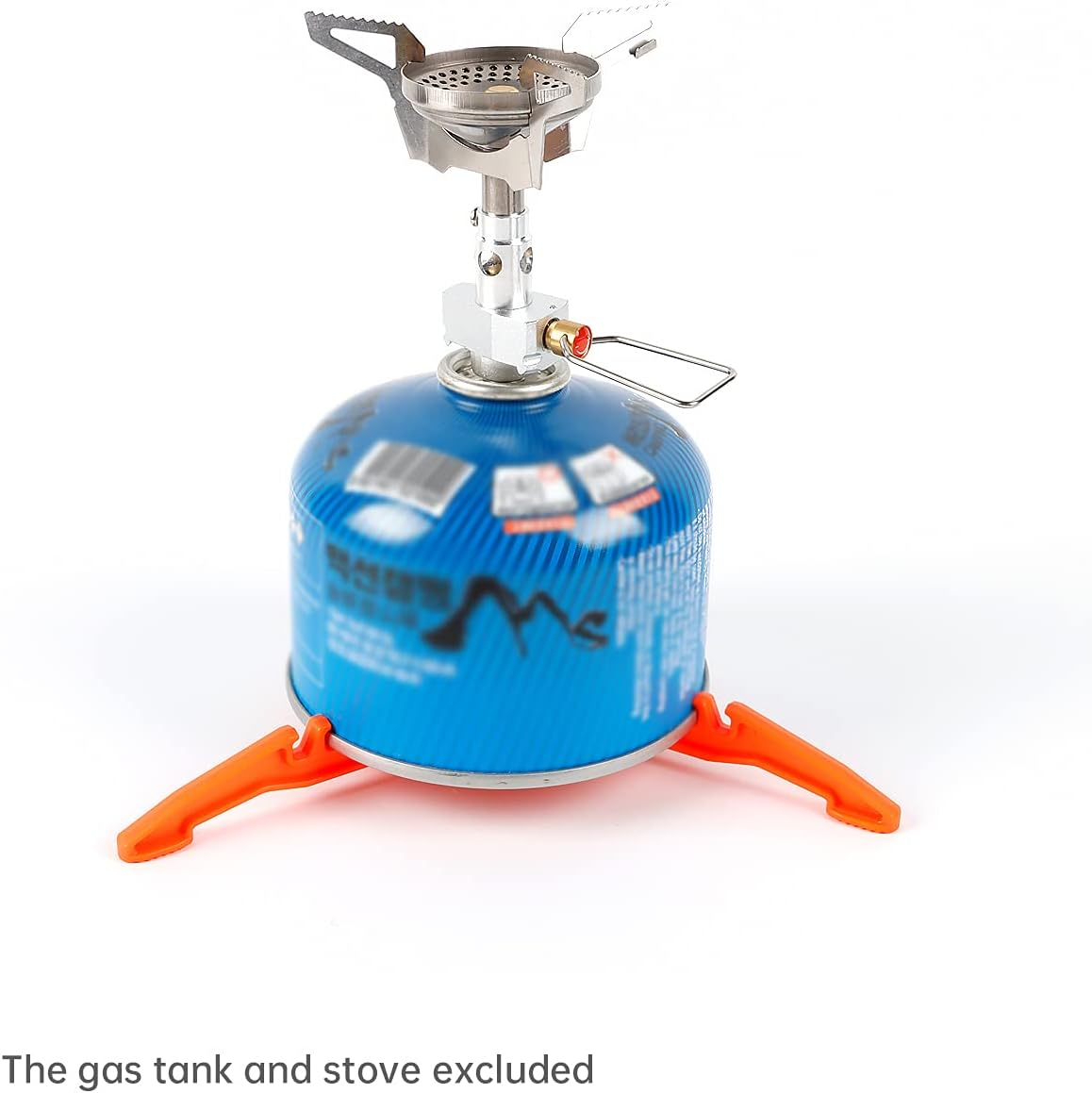 Fuel Can Stabilizer Canister Stand Gas Tank Stand Cartridge Canister Tripod for Camping Fuel Canister(Orange) image number 4