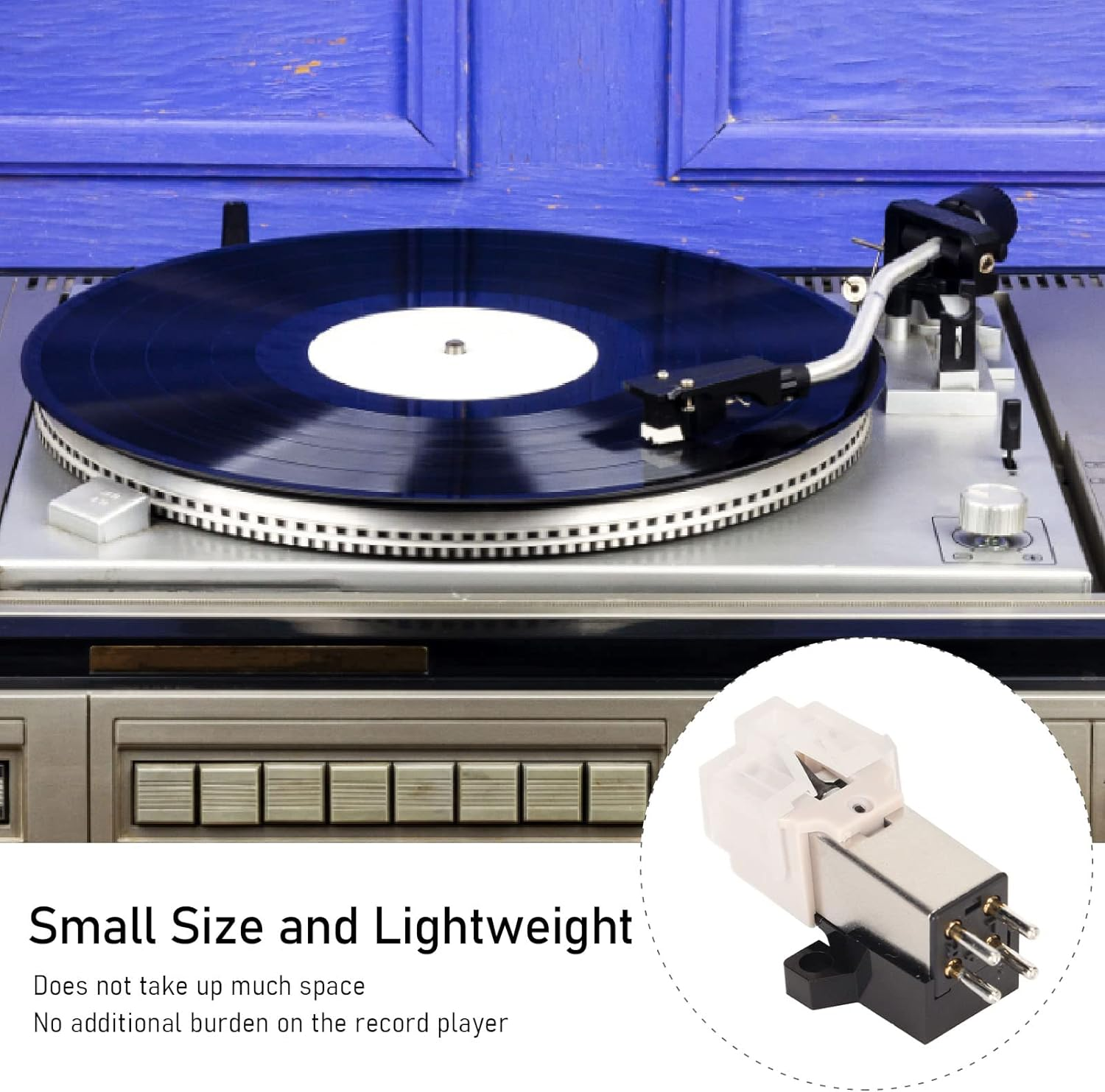 AT-3600L Magnetic Cartridge Stylus, LP Magnetic Cartridge Stylus with LP Needle, High Accuracy Replacement Magnet Turntable Cartridge for Turntable Record Player image number 2