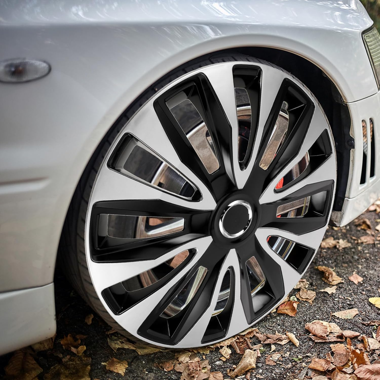 Auto Hubcap Wheel Rim Cover Replacement for Cars Trucks Decorative Hubcups Wheel Cover image number 4