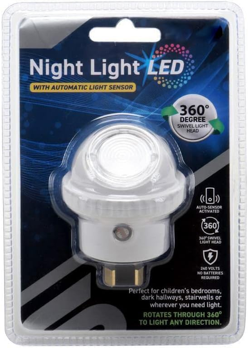 LED Night Light Plug in Auto Sensor Swivel Head image number 2