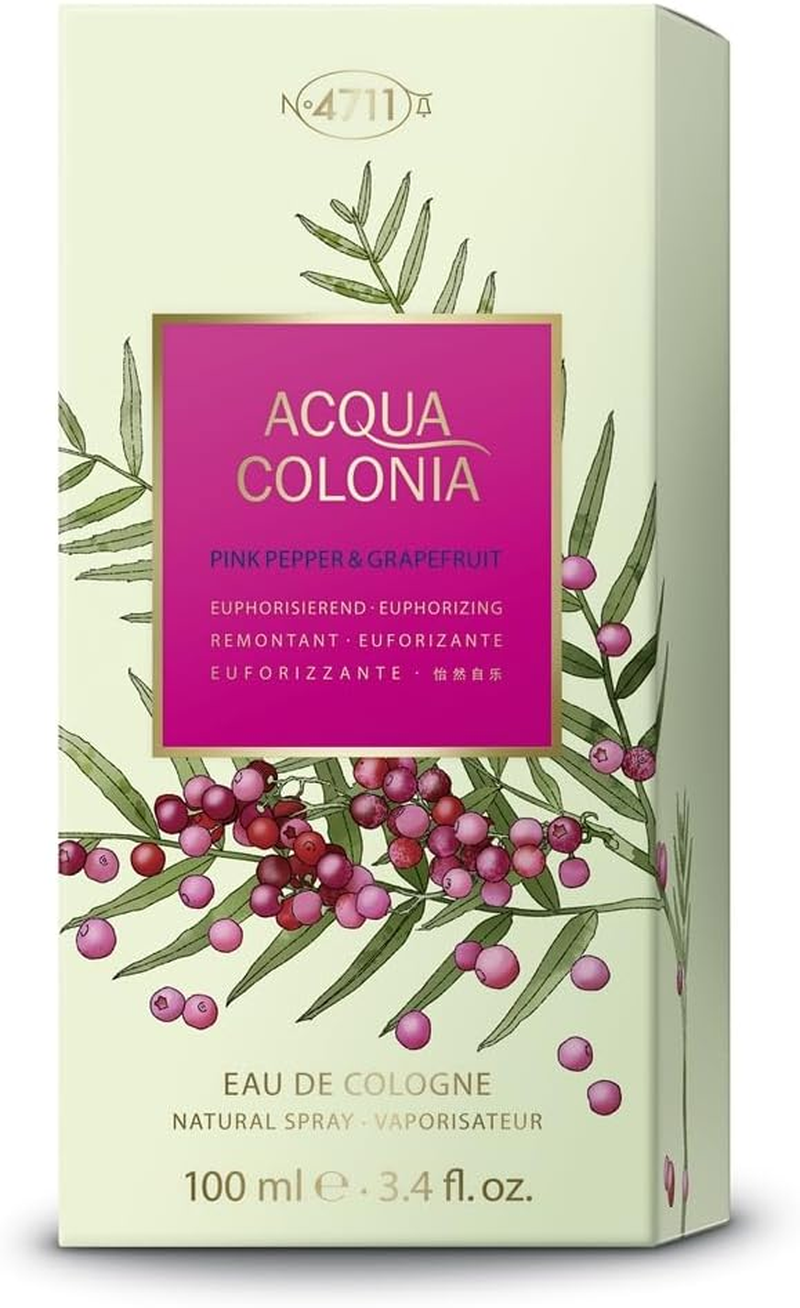 4711 Acqua Colonia - Pink Pepper and Grapefruit by Muelhens for Unisex - 3.4 Oz EDC Spray image number 1