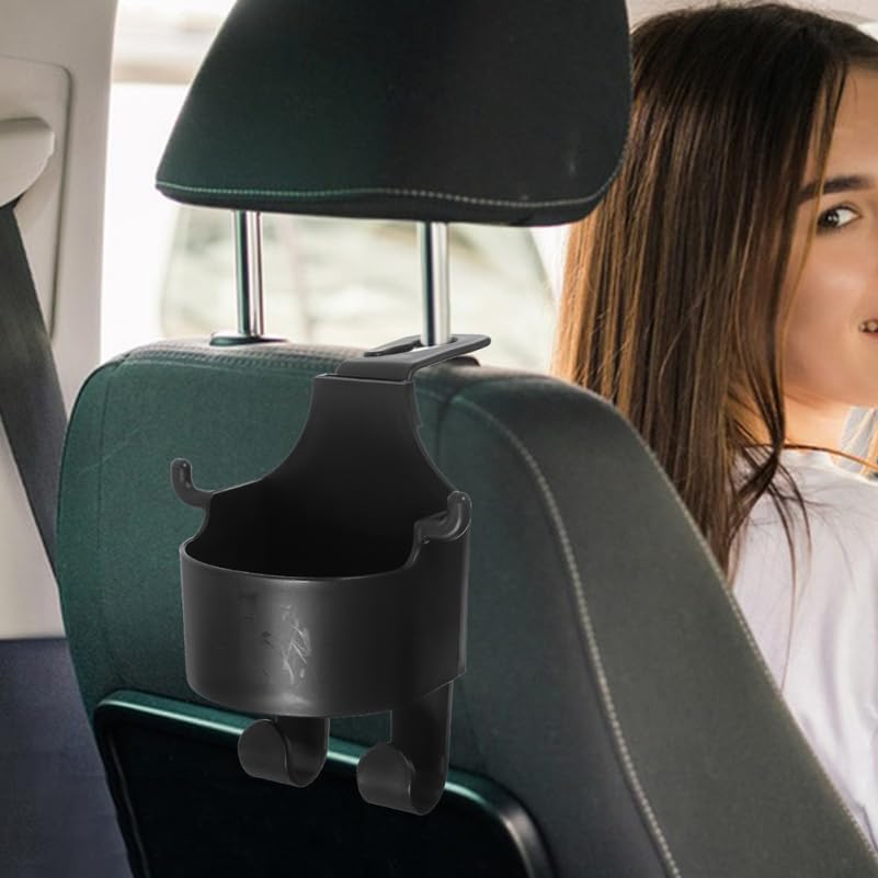 2Pcs Auto Headrest Cup Holder Back Seat Cup Holder Expander for Car Universal Fit Design Convenient Storage for Drinks Ideal for Travel and Family Use image number 1