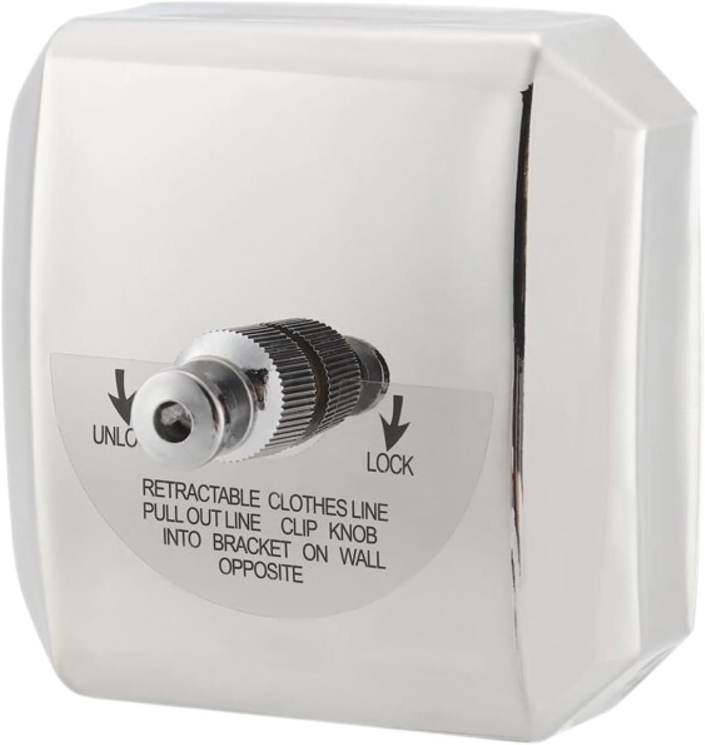 Dolphy Retractable Stainless Steel Clothesline &ndash; Square Design, Wall Mounted, Mirror Finish, Heavy-Duty, Space Saving for Bathroom, Laundry, Balcony, Patio & Bedroom image number 6