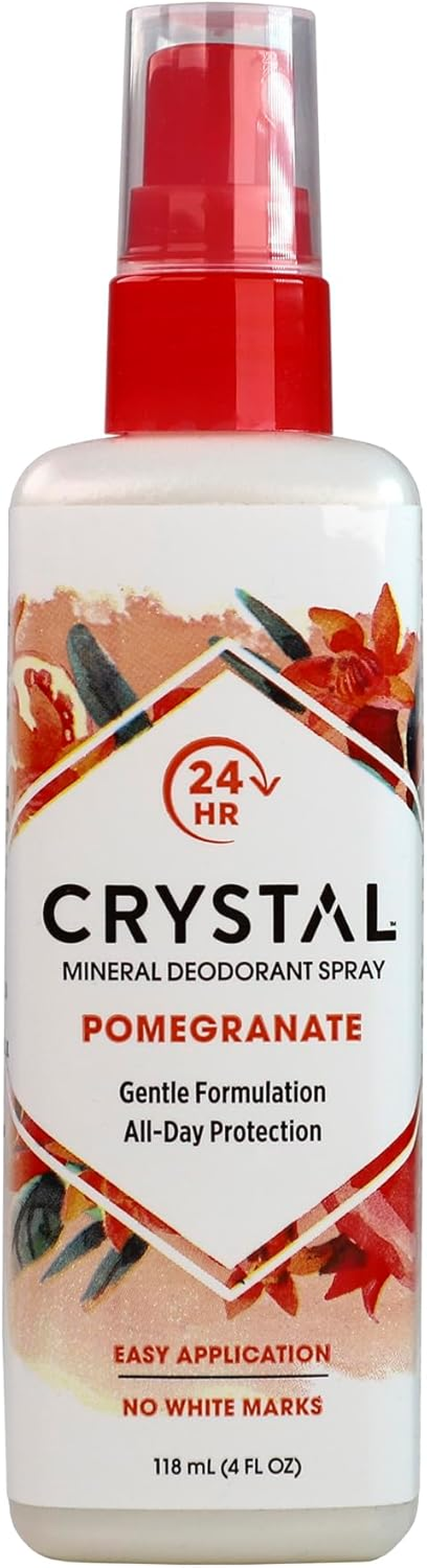 Crystal Essence Deodorant Spray, Pomegranate, 4 Oz image number 1