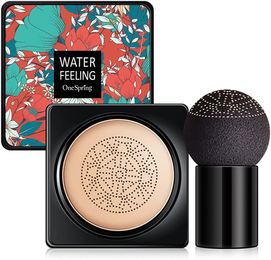 Foundation Cushion - 20Ml Long-Lasting Powder with Cream Concealer for Most Skin Types, Makeup for Mature Skin Hamil