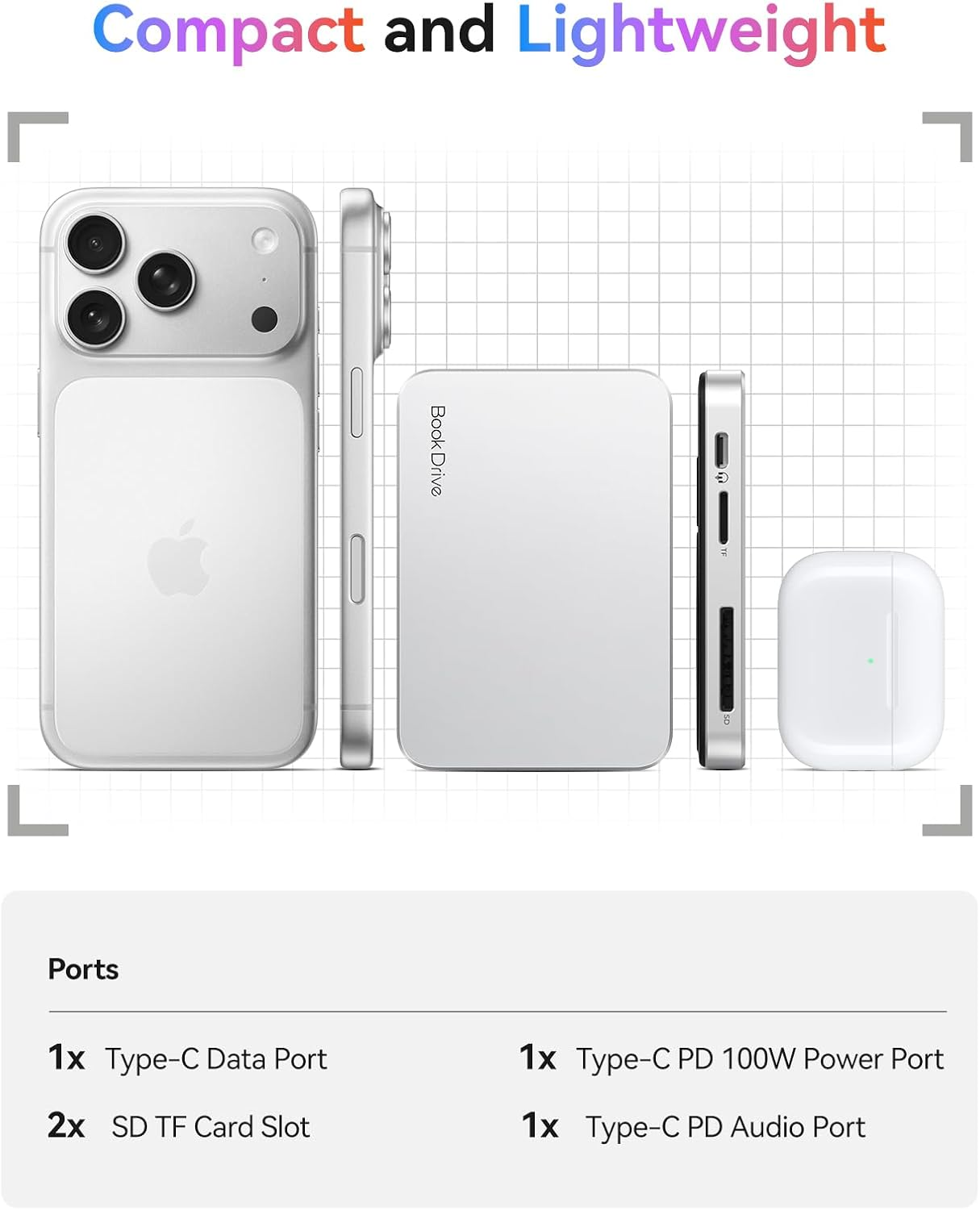 ORICO 512GB External SSD up to 1000Mb/S Portable Solid State Drive, P10PRO image number 5