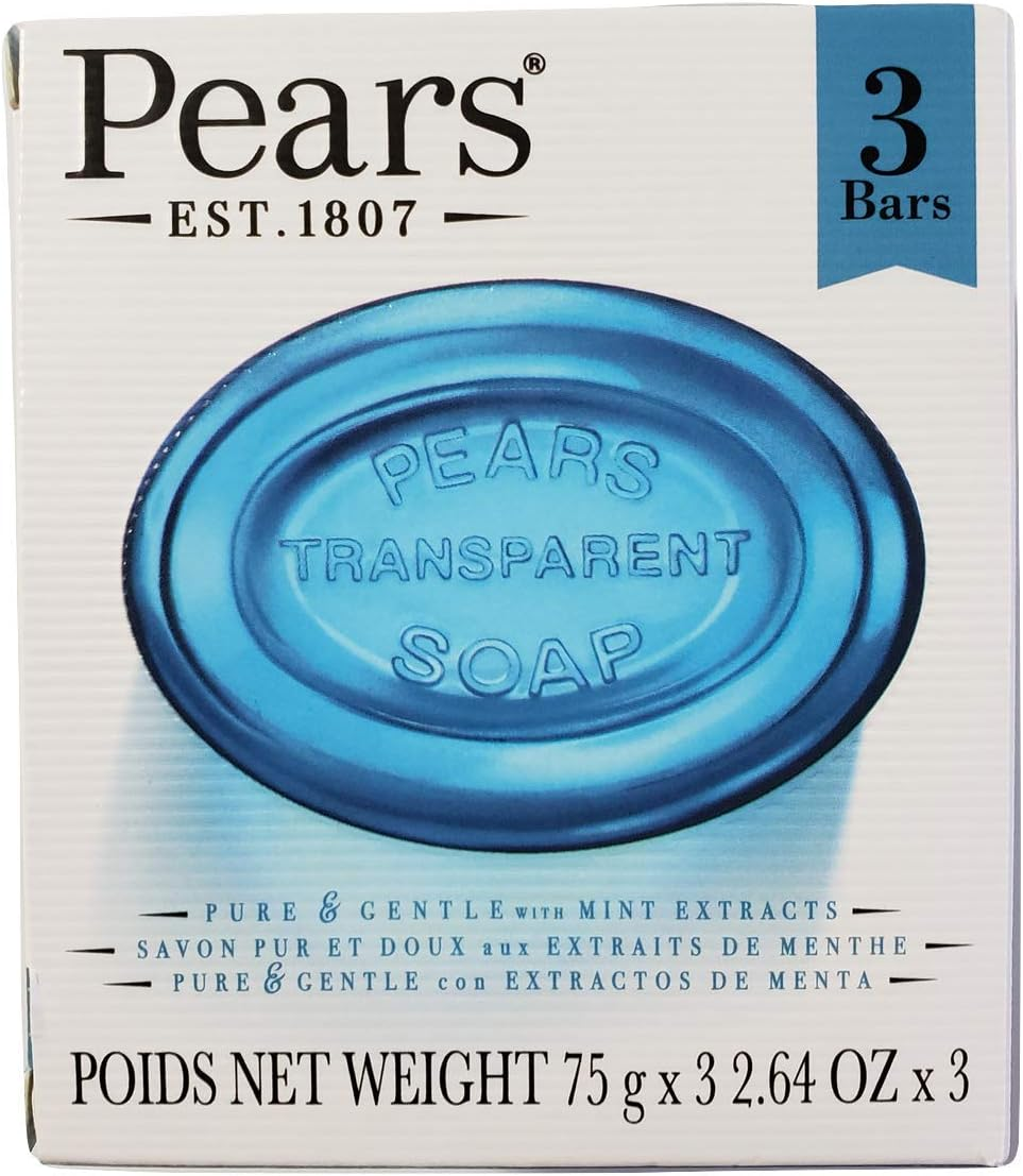 Pears Pure and Gentle with Mint Extracts Soap Bar 75 G (Pack of 3) image number 2