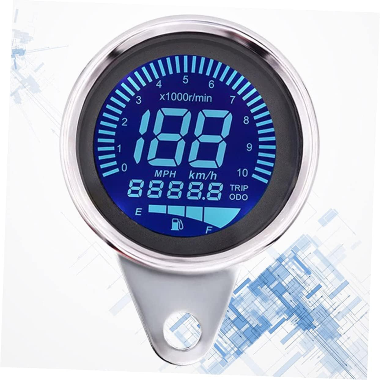 FELTECHELECTR Retro LCD Motorcycle Instrument Odometer Speedometer Tachometer for Electric Motorbike Accessories image number 3
