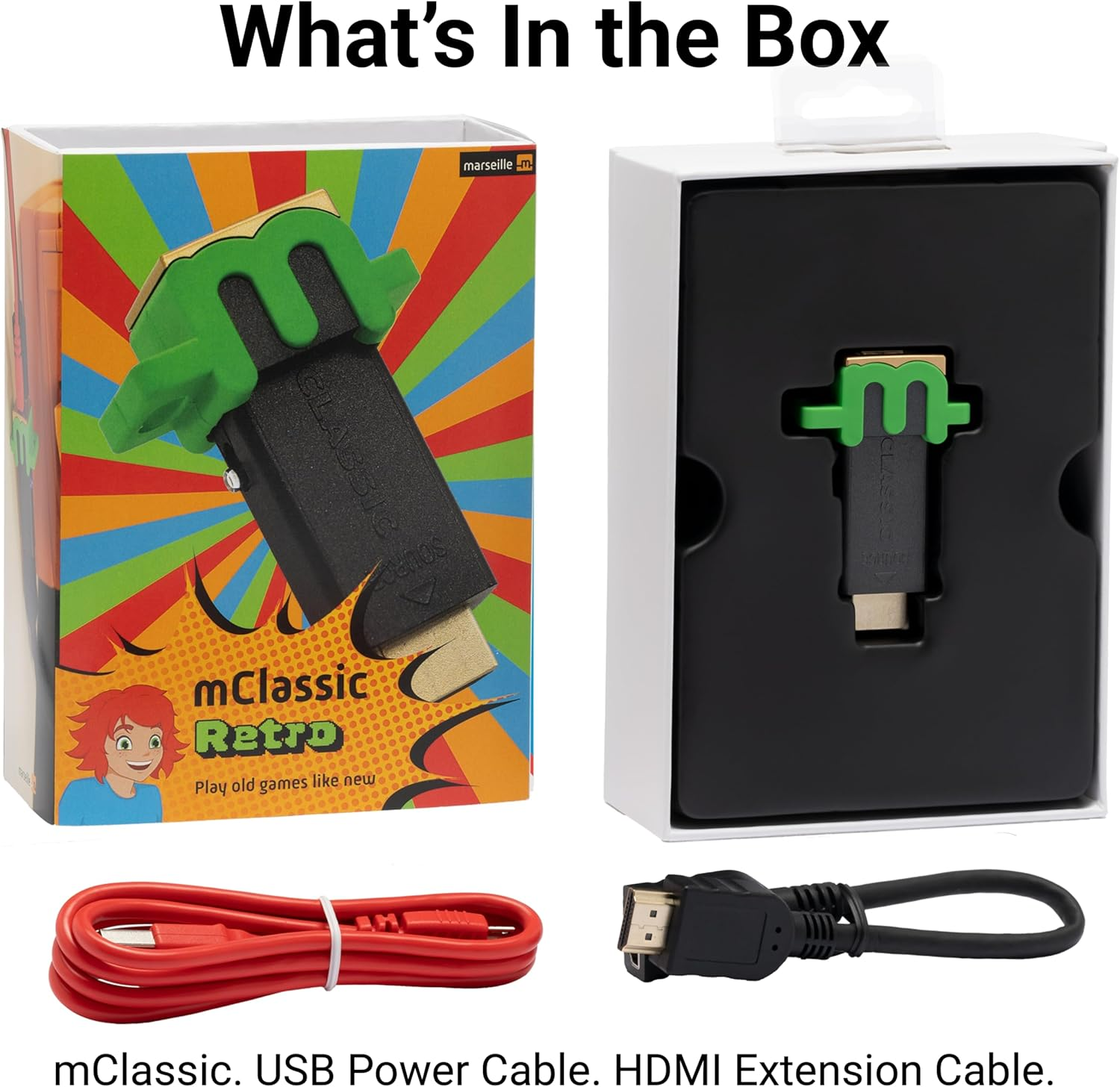 Marseille Mclassic Retro Edition - Restore Your Tvs Game Mode Image Quality, Lag Free, for Game Consoles with 4:3 Aspect Ratios like NES, Sega Genesis, Gamecube, SNES, PS1, PS2, and More - Supports image number 2