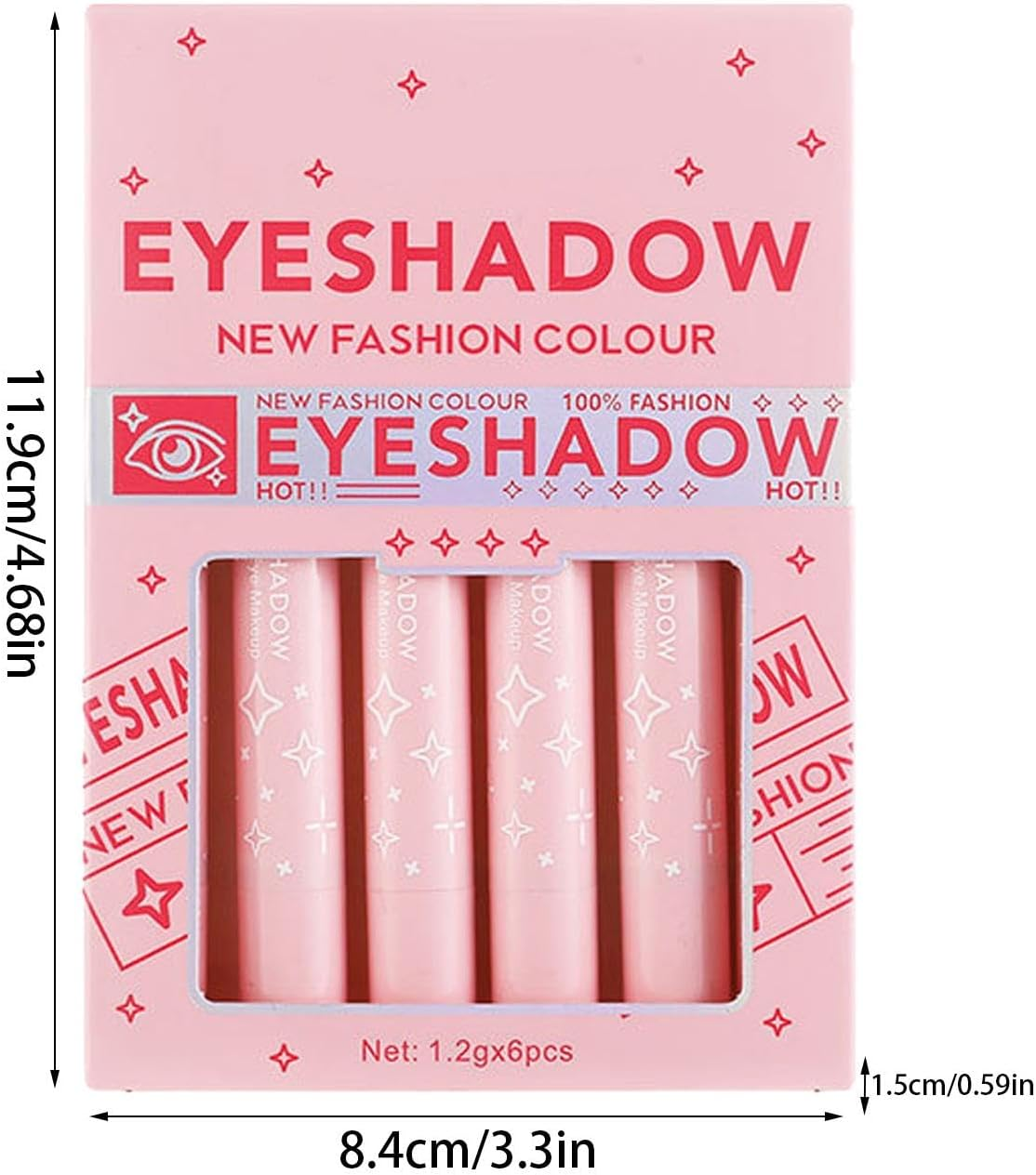 Double Colors Eye Shadow Stick, Eyeshadow Stick Makeup Set, Waterproof Gradient Cream Eyeshadow Stick for Girls, Friends image number 6