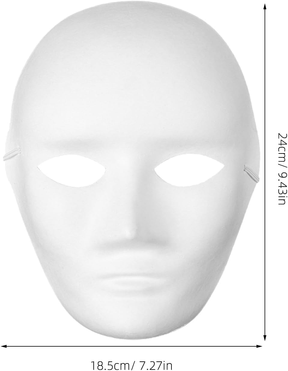 PACKOVE 5Pcs White Craft Masks for Boy Girl Paintable Blank Masquerade Masks for Creative Fun Comfortable and Lightweight Design for Parties Group Activities and Artistic Expression