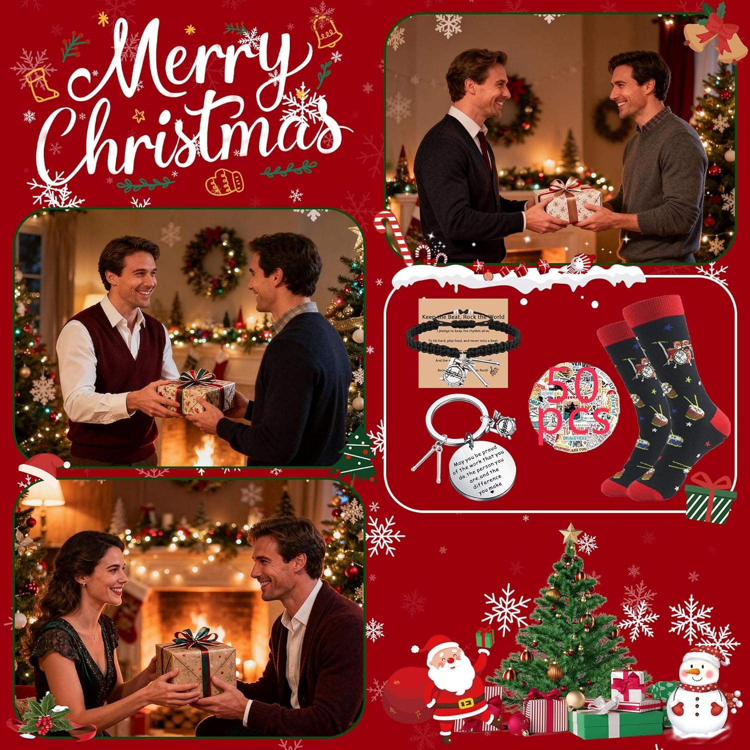 Drummer Gifts for Men - Drummer Accessories Gifts for Rock Fans, Ideal Birthday or Holiday Present for Music Lovers