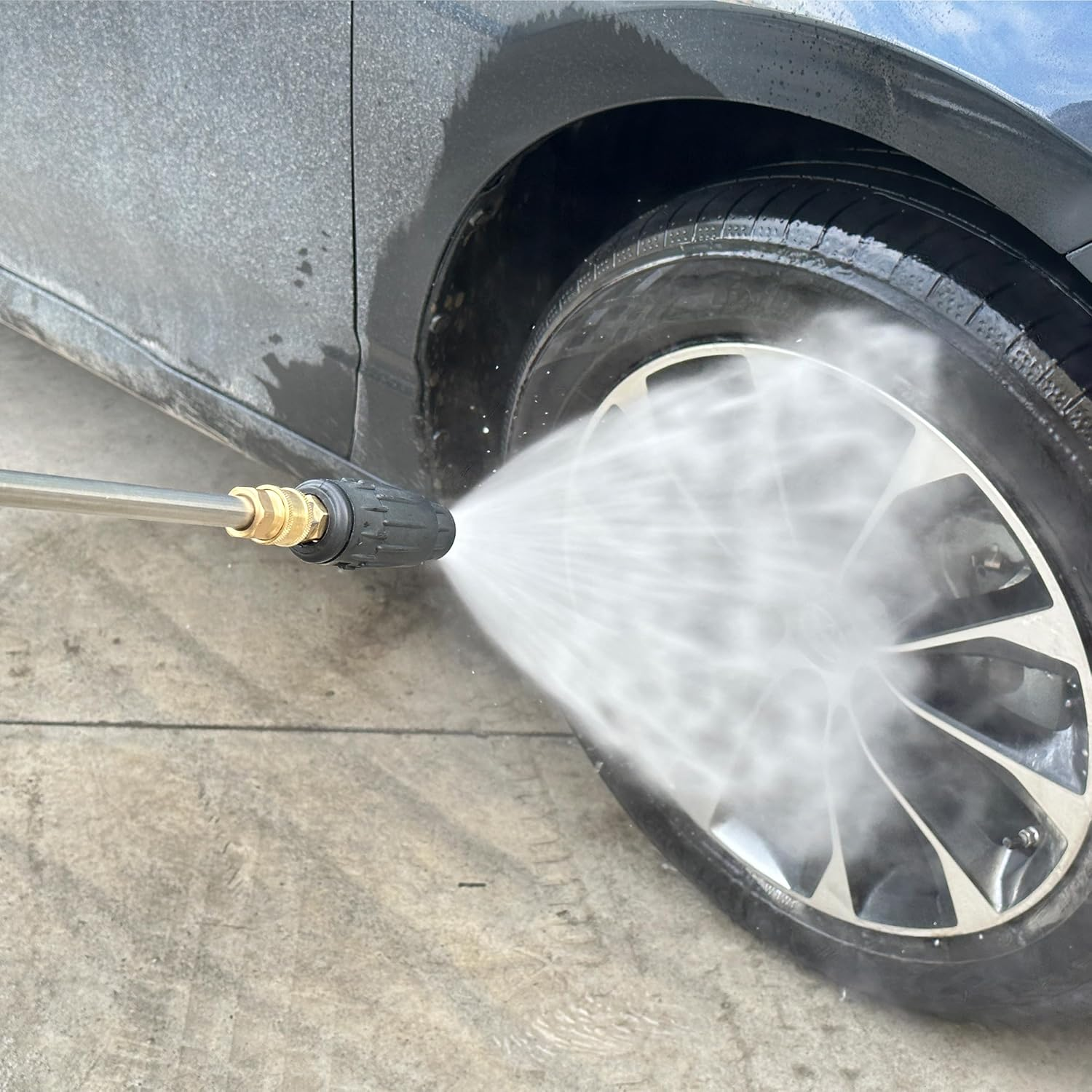 JOEJET Pressure Washer Tips, Adjustable Pressure Washer Nozzle with 5 Spray Nozzle Tips, 1/4 Inch Quick Connect, 3000 PSI image number 4