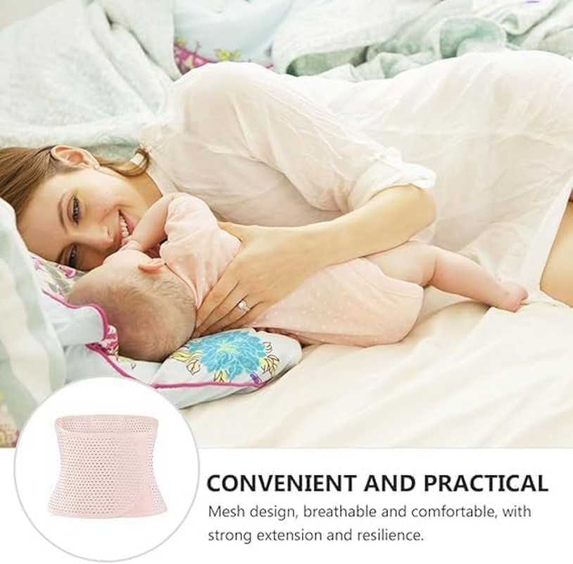 Womans Belts Breathable Adjustable Elastic Abdominal Binder Postnatal Belly Waist Slim Shaper Support Girdle Belt Postnatal for Women Postpartum Latex Corset (Skin Colour, One Size) image number 3