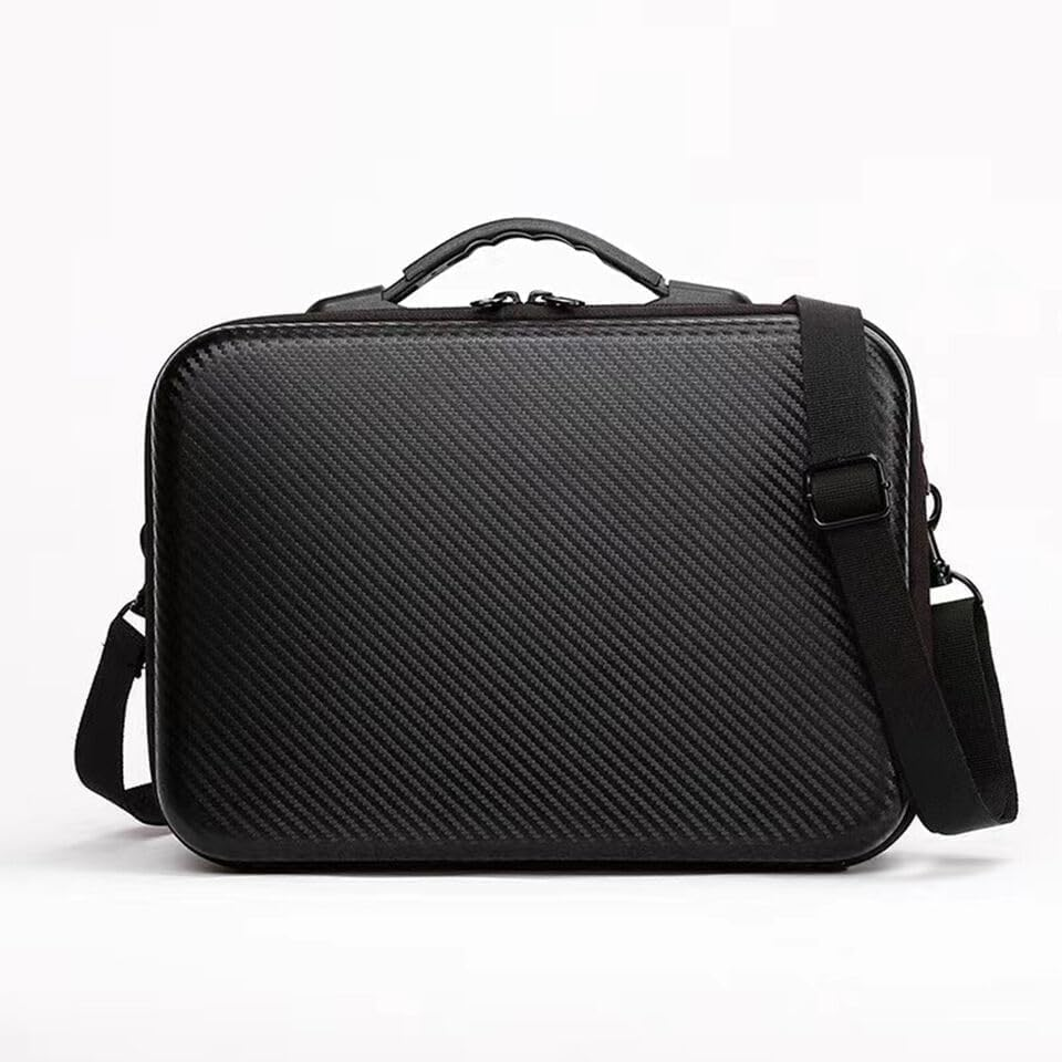 TINMAGI Carry Case for DJI Mini 3/Mini 3 Pro, Portable Travel Bag with Carry Handle, Drone Bag, Waterproof Hardshell Storage Case for DJI RC Accessories, Black, Black image number 3