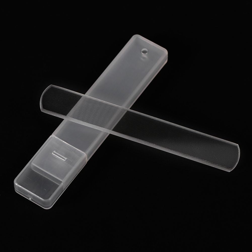 Nail Art Buffer Manicure Polisher Tool Glass Nail Sanding Polish 2Pcs image number 5
