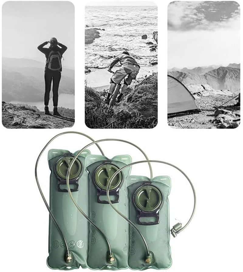 AIMALL Hydration System Water Bladder Bag Camping Hiking Cycling Backpack 2/2.5/3L with Bite Valve for Hiking Cycling Running Backpack, Easy Fill Wide Mouth Design image number 3