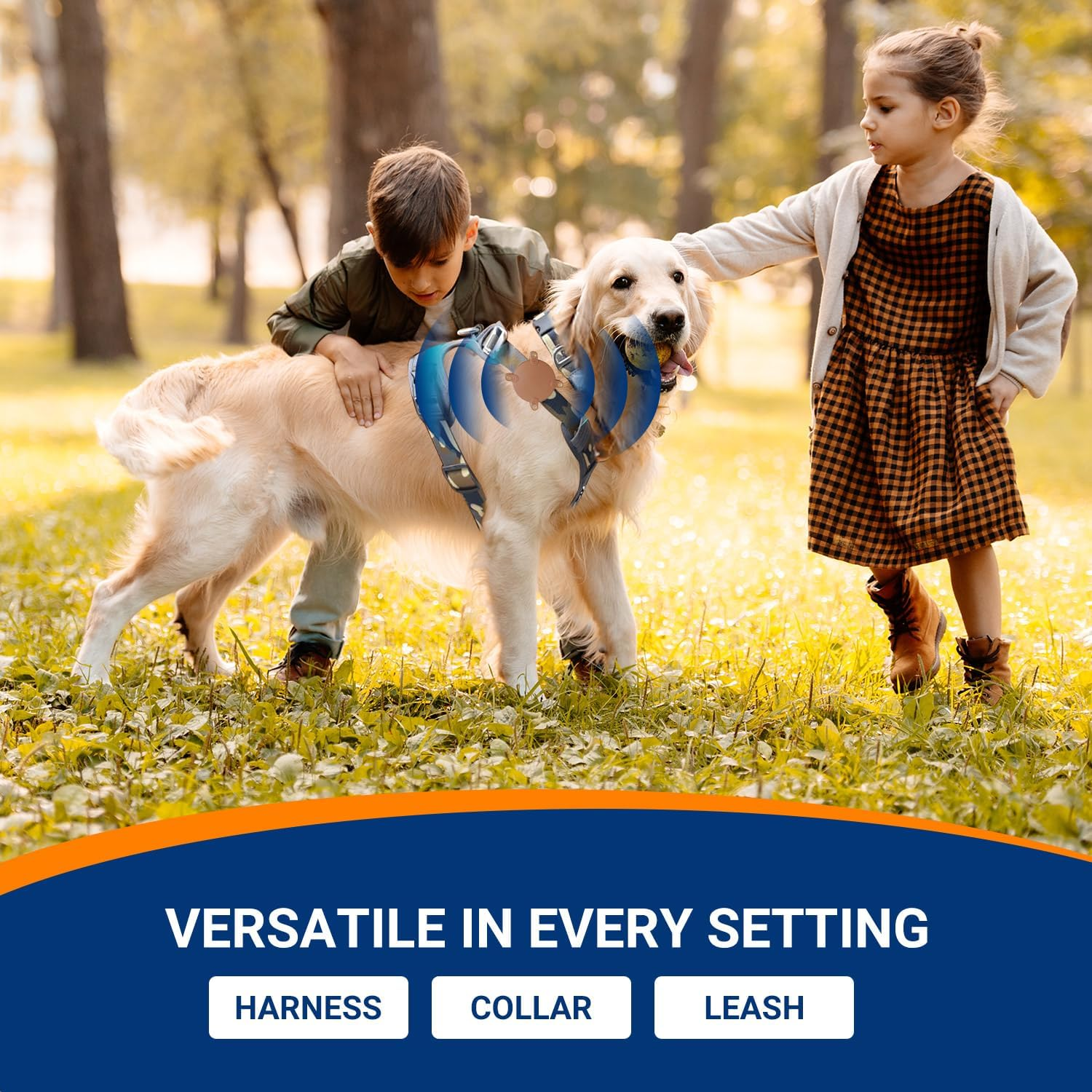 Waterproof Airtag Dog Collar Holder,Durable Airtag Holder for Dog & Cat,Pc+Abs Protective Airtag Dog Cover for Apple Airtag,Fits up to 1" Width Pet Collar(Brown) image number 5