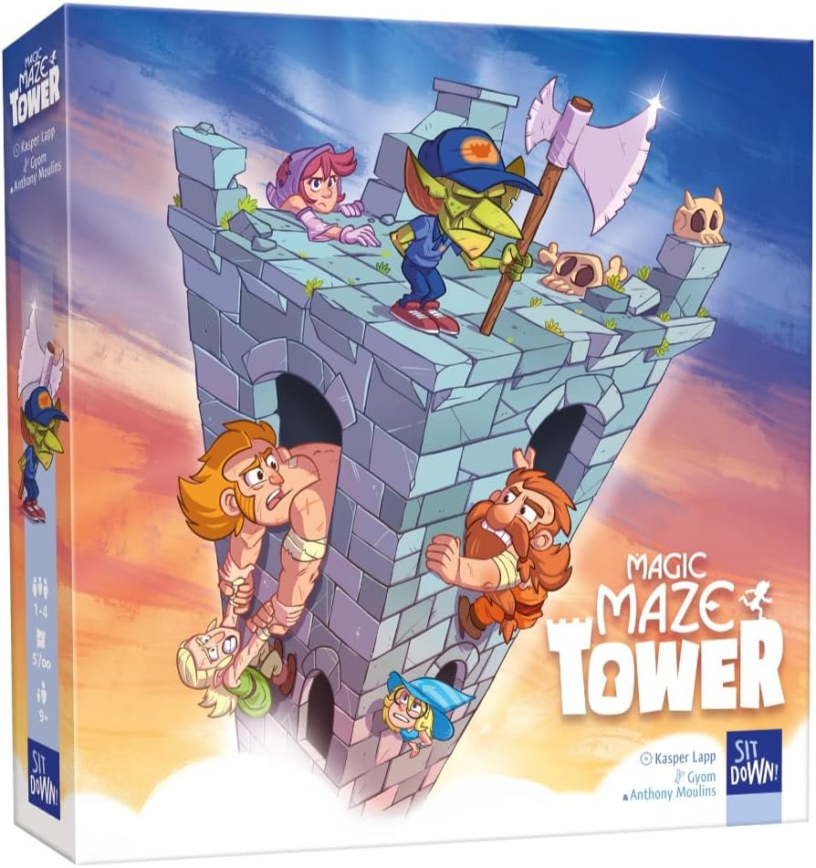Sit down | Magic Maze Tower | Family Board Game | Ages 9+ | 1-4 Players | 30 Minutes Playing Time image number 1