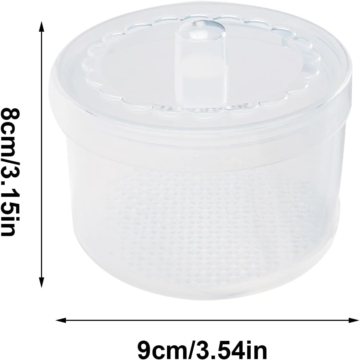 Apujent Nail Tool Sterilizing Box - Tool Sterilizer Tray | Double Filter Portable Cleaning Tray for Travel Manicure Station Accessories Drill Bits Tweezer Health - White image number 5