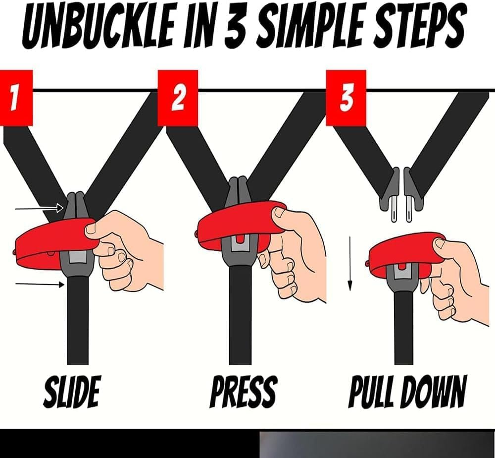 1Pc Car Seat Buckle Release Aid Tool, Original Car Seat Key Chain Buckle Release Tool, Grey image number 6