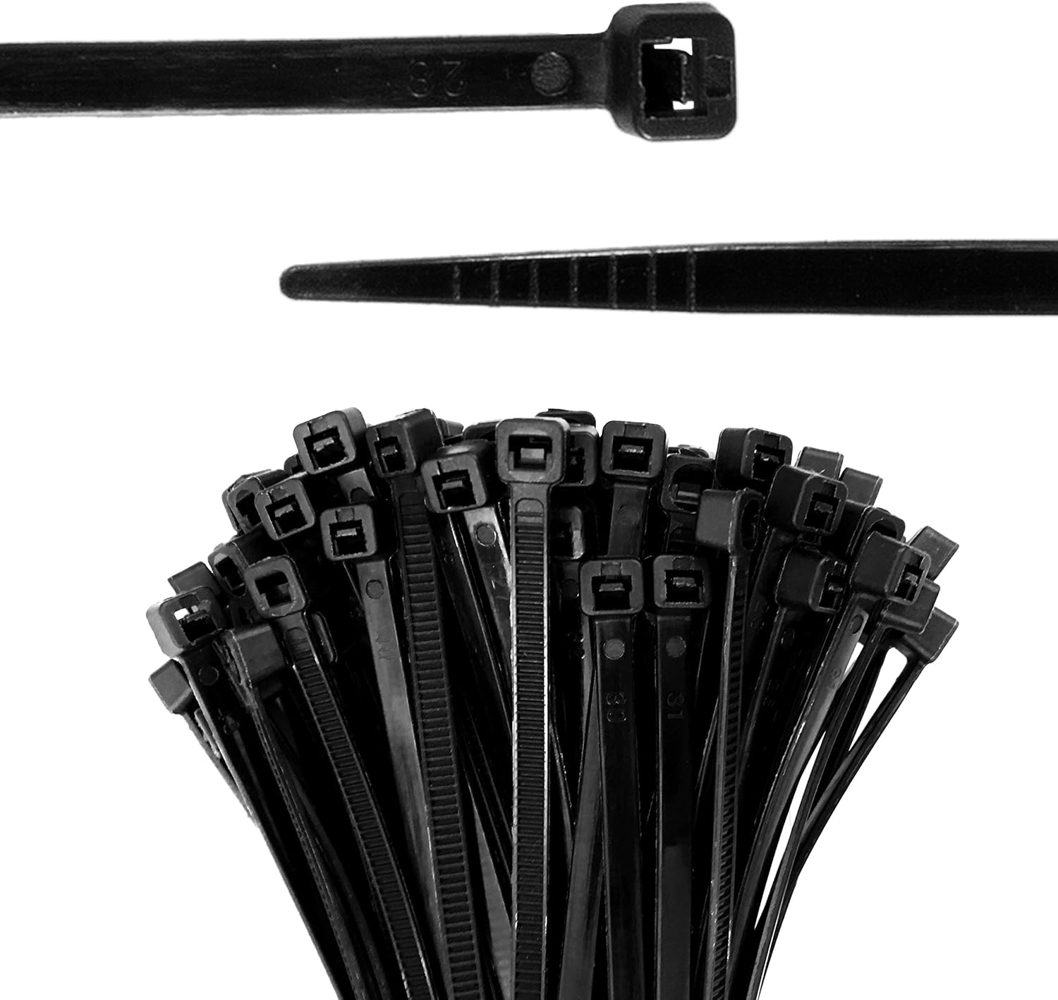 BEADNOVA Cable Tie Wraps Zip Ties Heavy Duty for Cables and Cords(10 Inch, Black, 100Pcs)