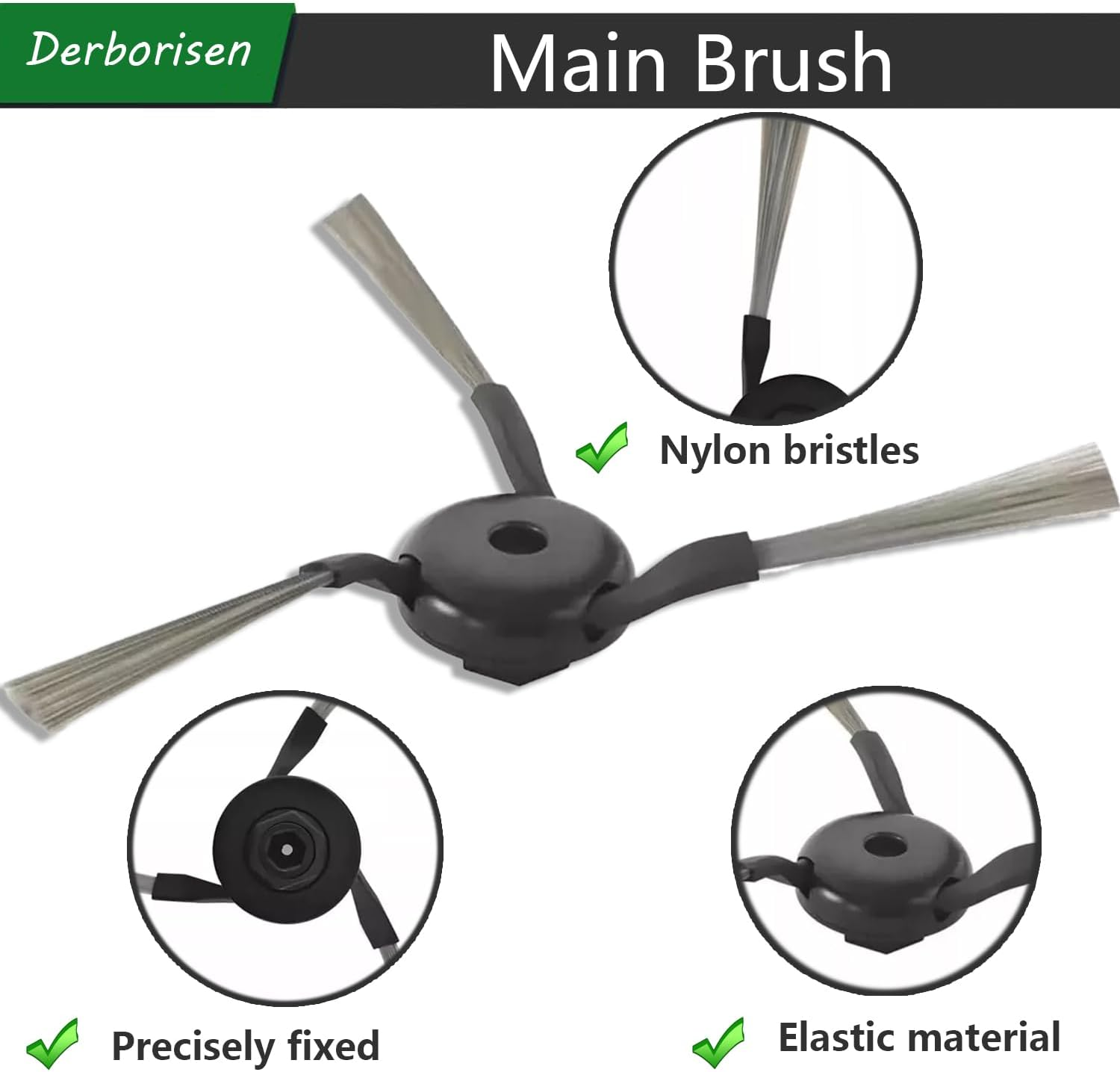 X40 Ultra Replacement Parts Kit Compatible with Dreame X40 Ultra/L40 Ultra/Mova P50 Pro Ultra Robotic Vacuum Accessories,1 Roller Brush,6 Side Brushes,4 Filter,4 Mop Pads,4 Dust Bags,1 Cleaning Brush image number 2